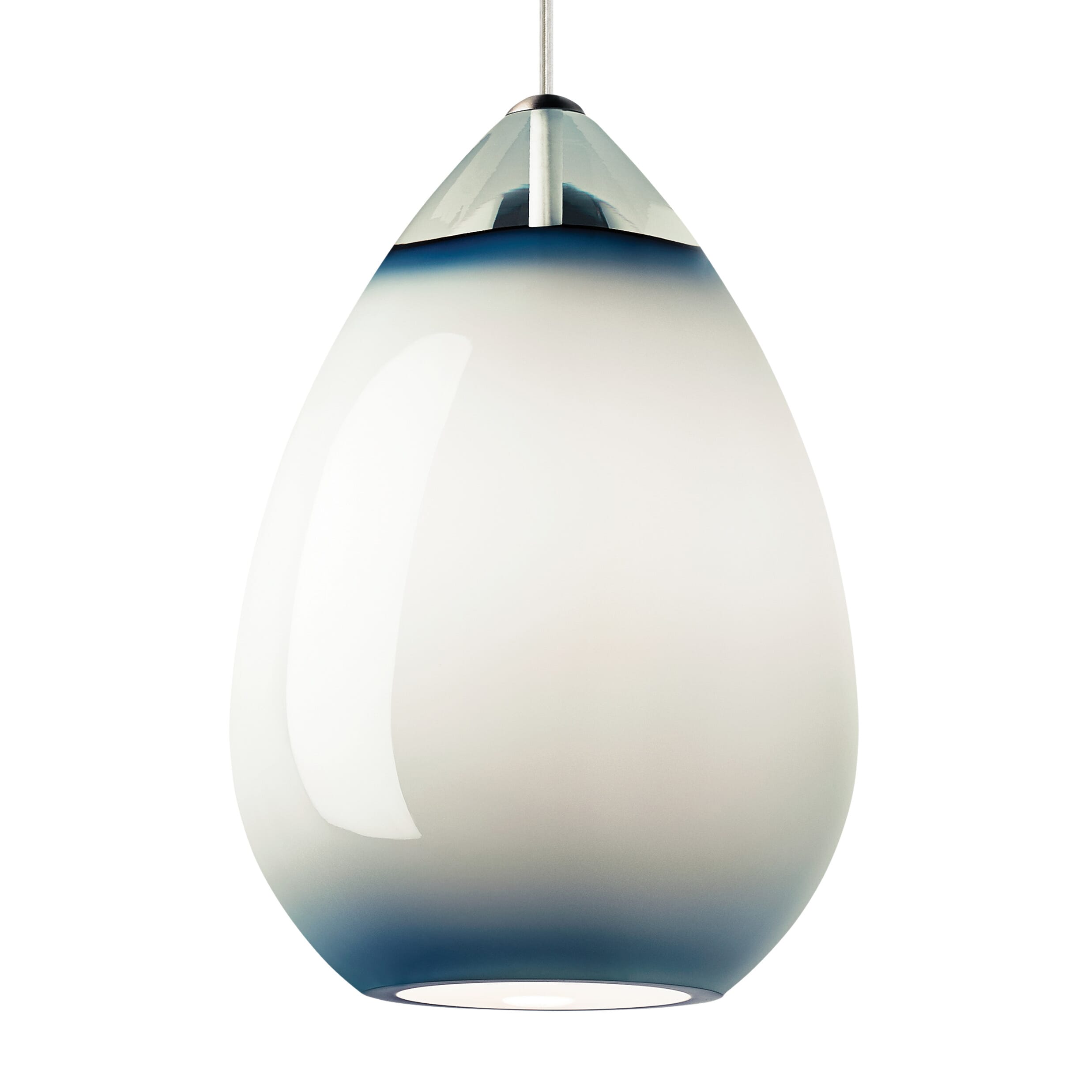 Tech Alina 12" Pendant Light in Antique Bronze and Steel Blue