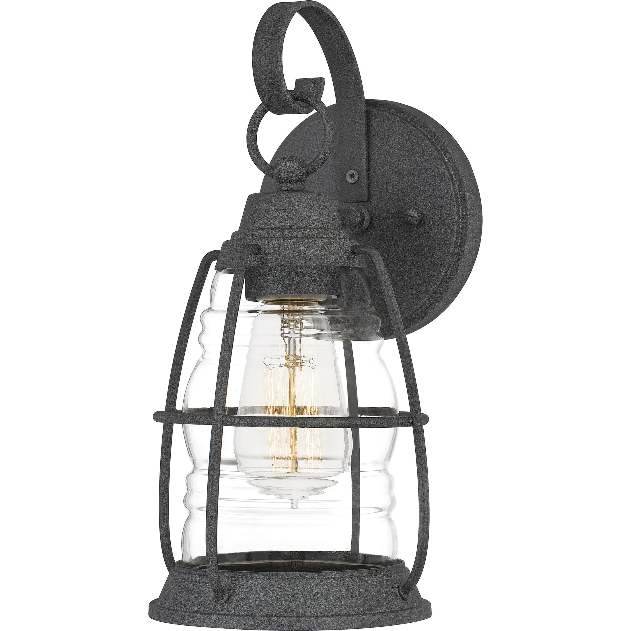 Quoizel Admiral 6" Outdoor Hanging Light in Mottled Black