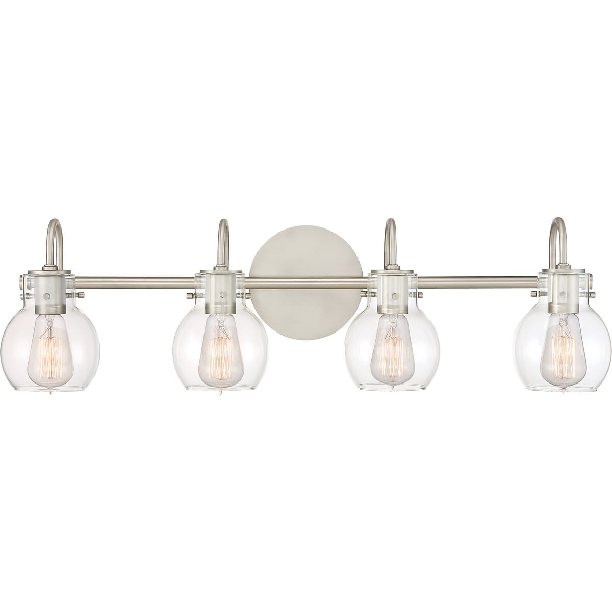 Quoizel Andrews 4-Light Bathroom Vanity Light in Antique Nickel