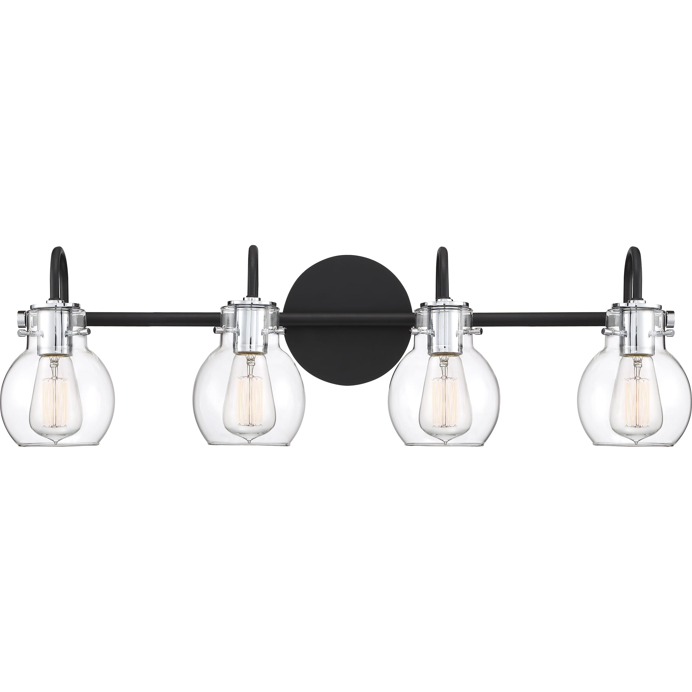 Quoizel Andrews 4-Light Bathroom Vanity Light in Earth Black