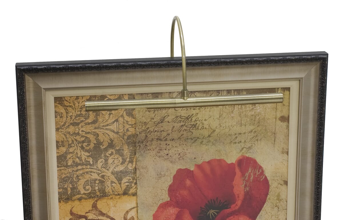 House of Troy Advent Profile 16" Antique Brass Picture Light