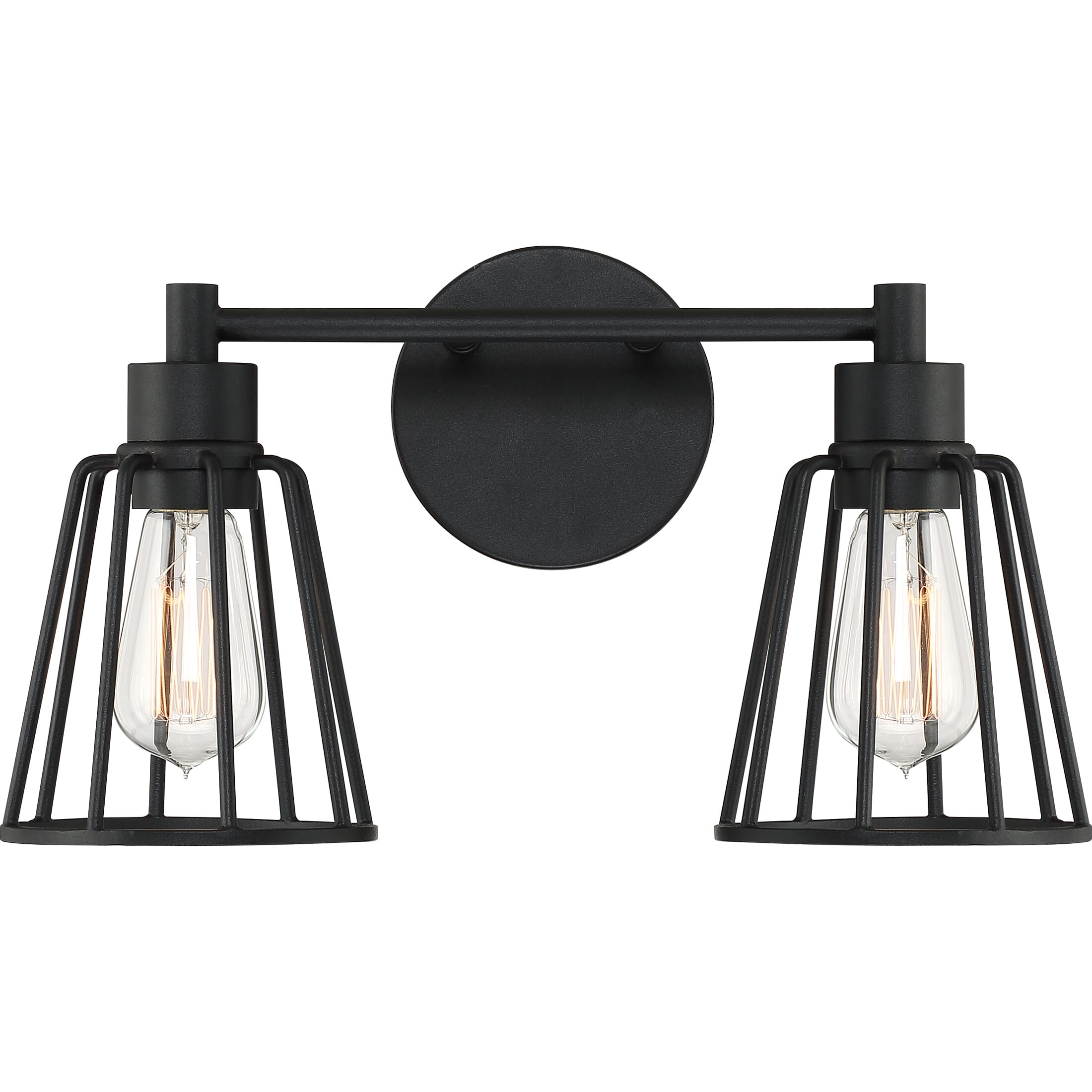 Quoizel Atticus 2-Light 9" Bathroom Vanity Light in Earth Black