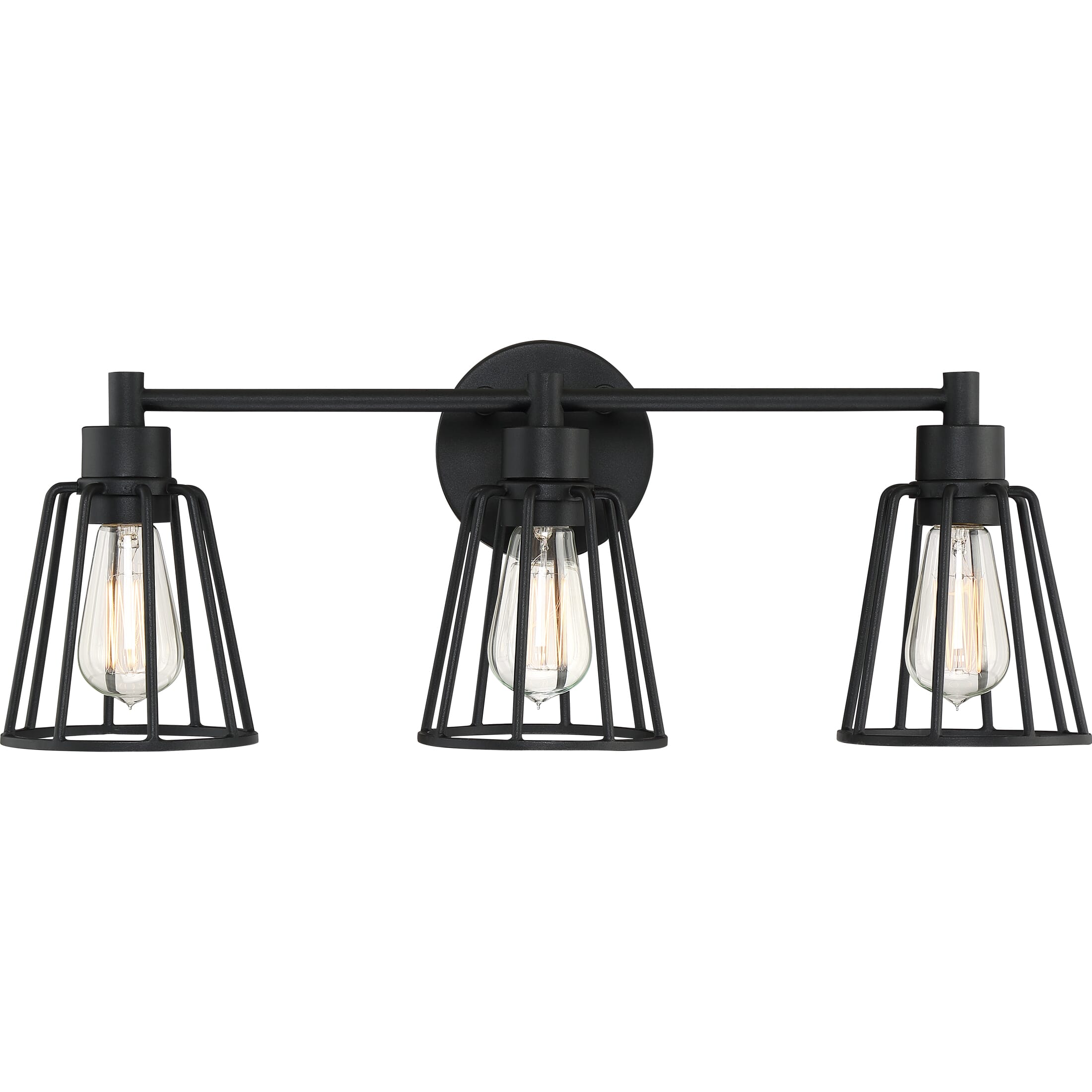 Quoizel Atticus 3-Light 9" Bathroom Vanity Light in Earth Black