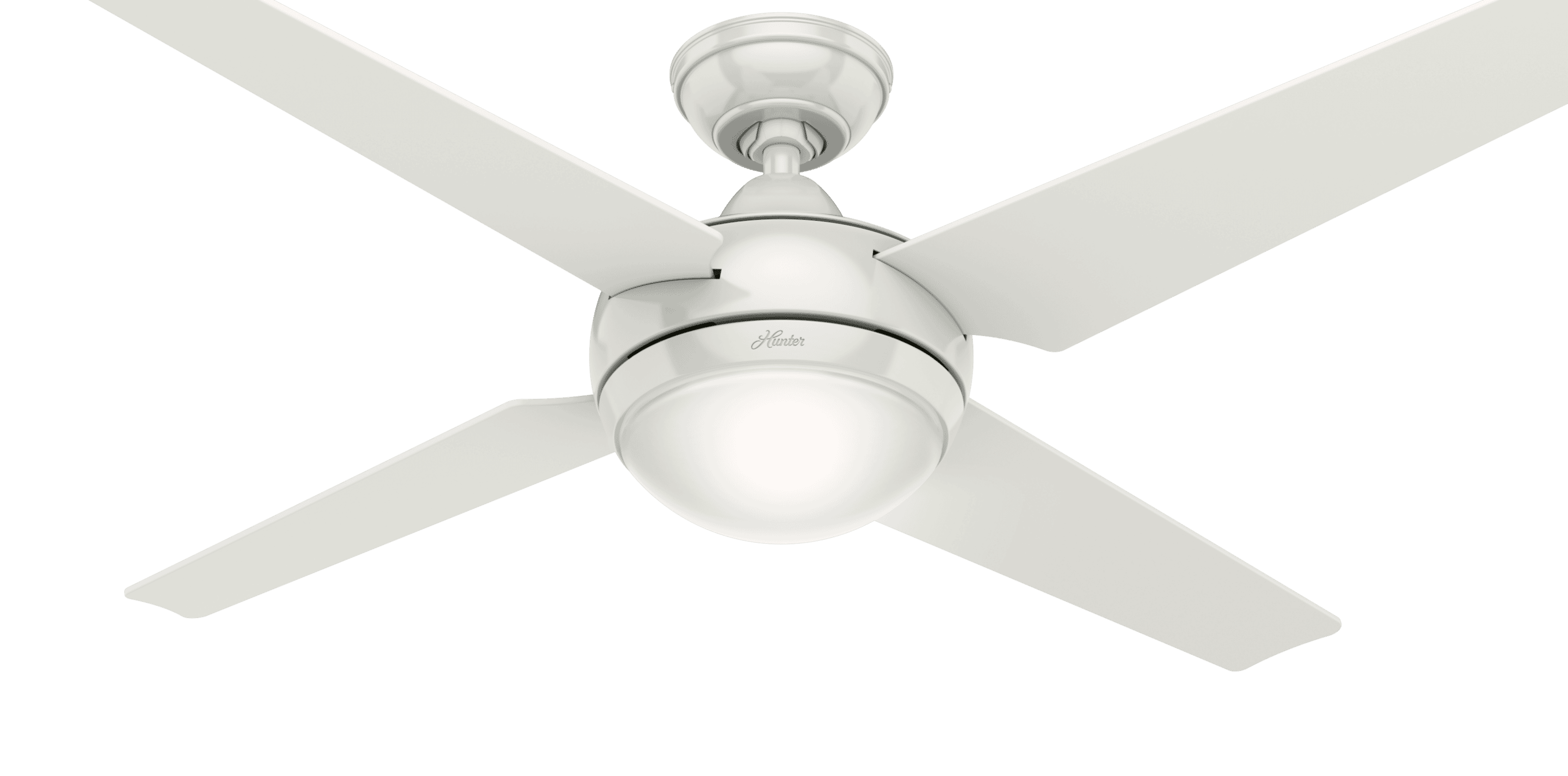 Hunter Sonic 52" Indoor Ceiling Fan in White