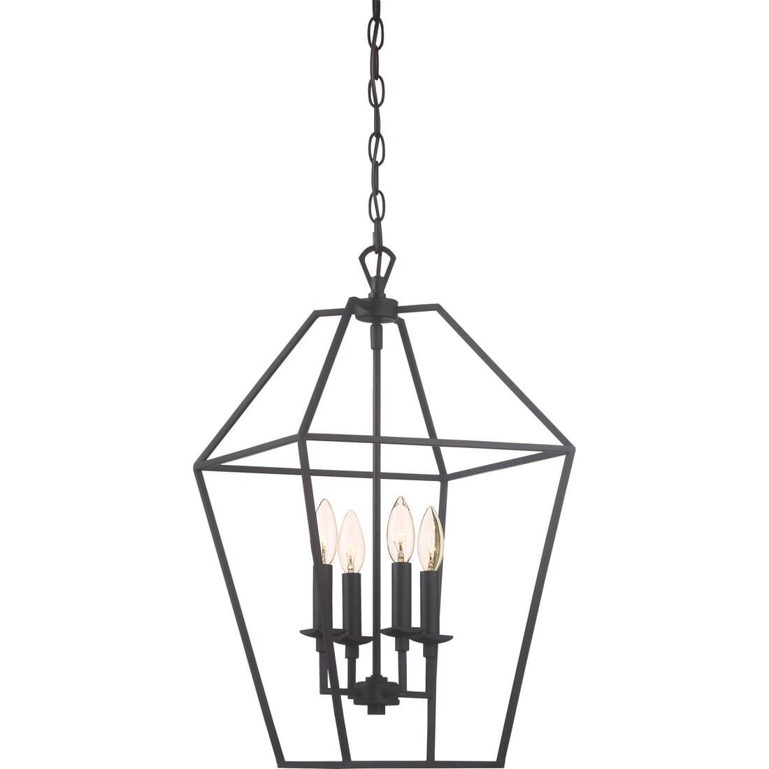 Quoizel Aviary 4-Light 23" Transitional Chandelier in Palladian Bronze