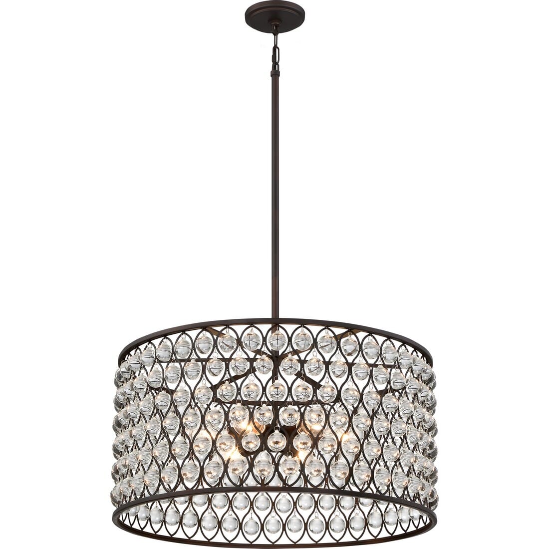 Quoizel Alexandria 6-Light 26" Pendant Light in Palladian Bronze