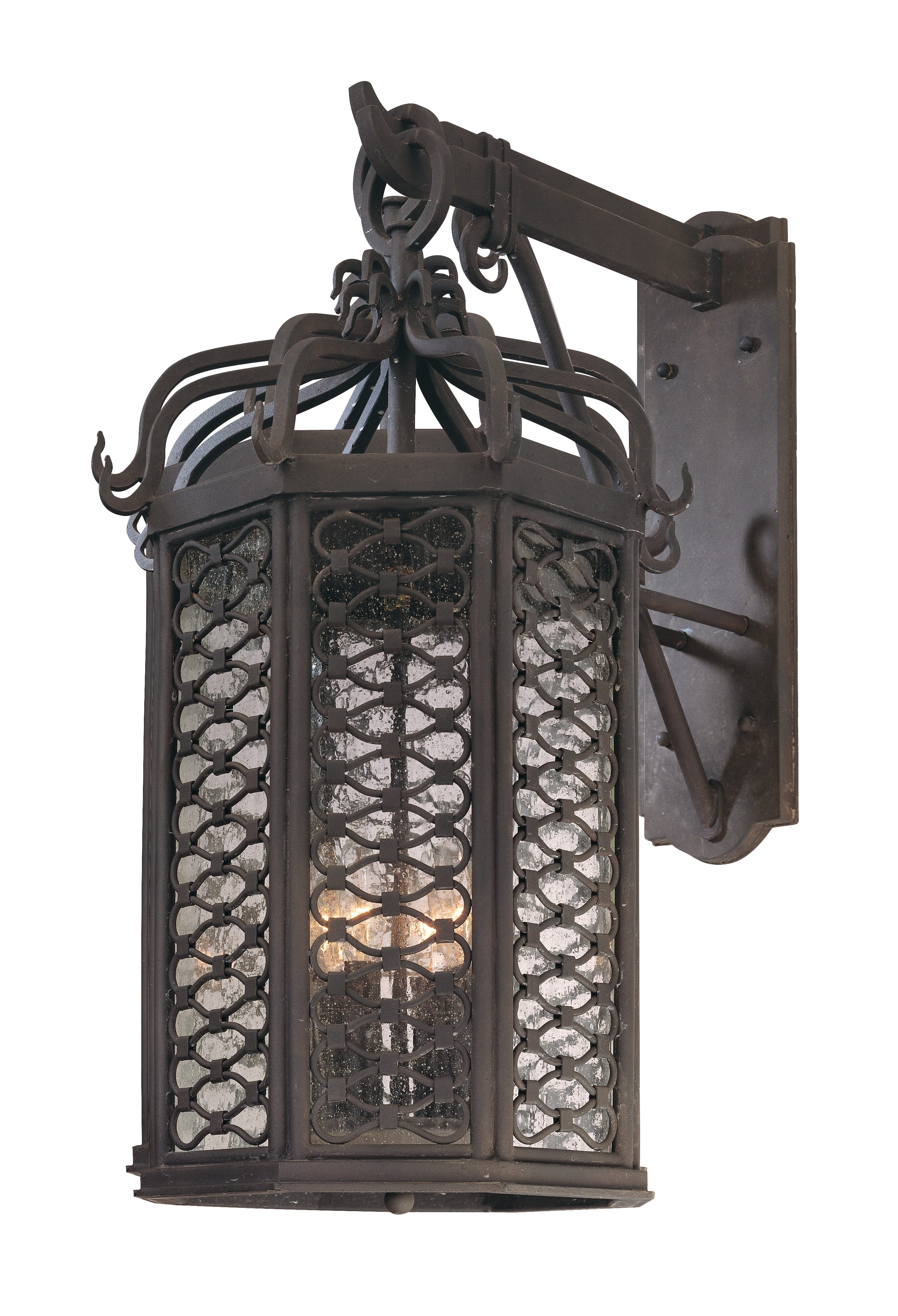 Troy Los Olivos 4-Light 26" Outdoor Wall Light in Old Iron