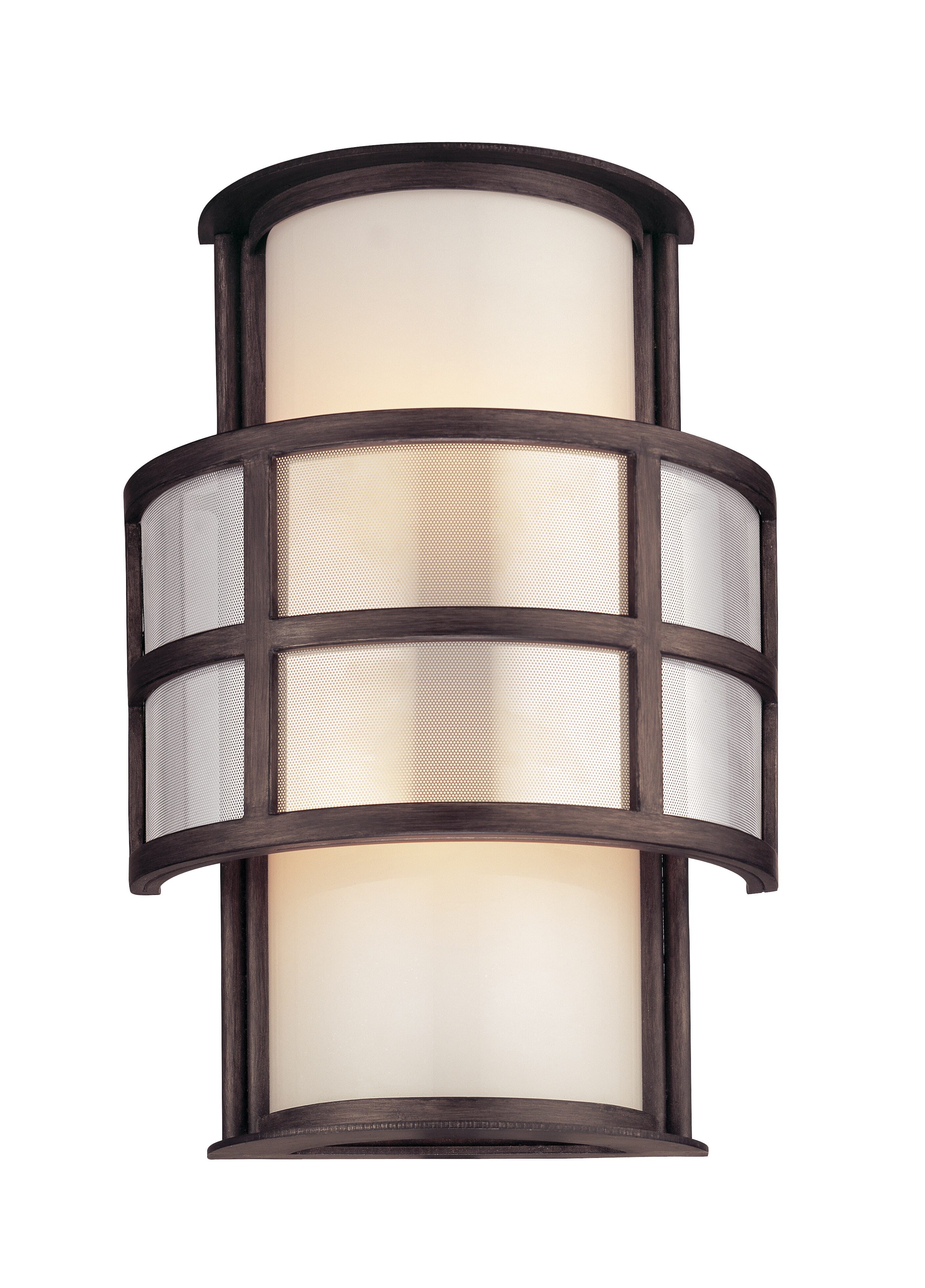 Troy Discus 2-Light 14" Wall Sconce in Graphite