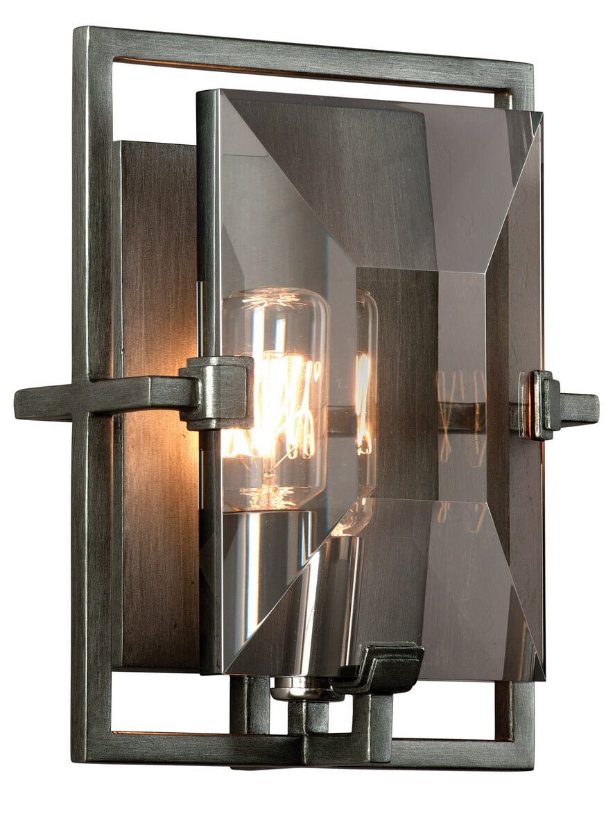 Troy Prism 9" Wall Sconce in Graphite