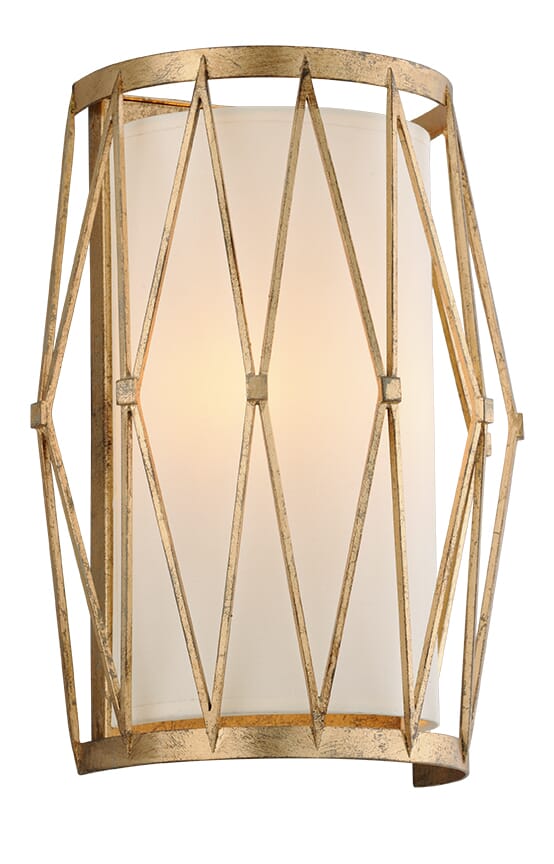 Troy Calliope 2-Light 13" Wall Sconce in Rustic Gold Leaf