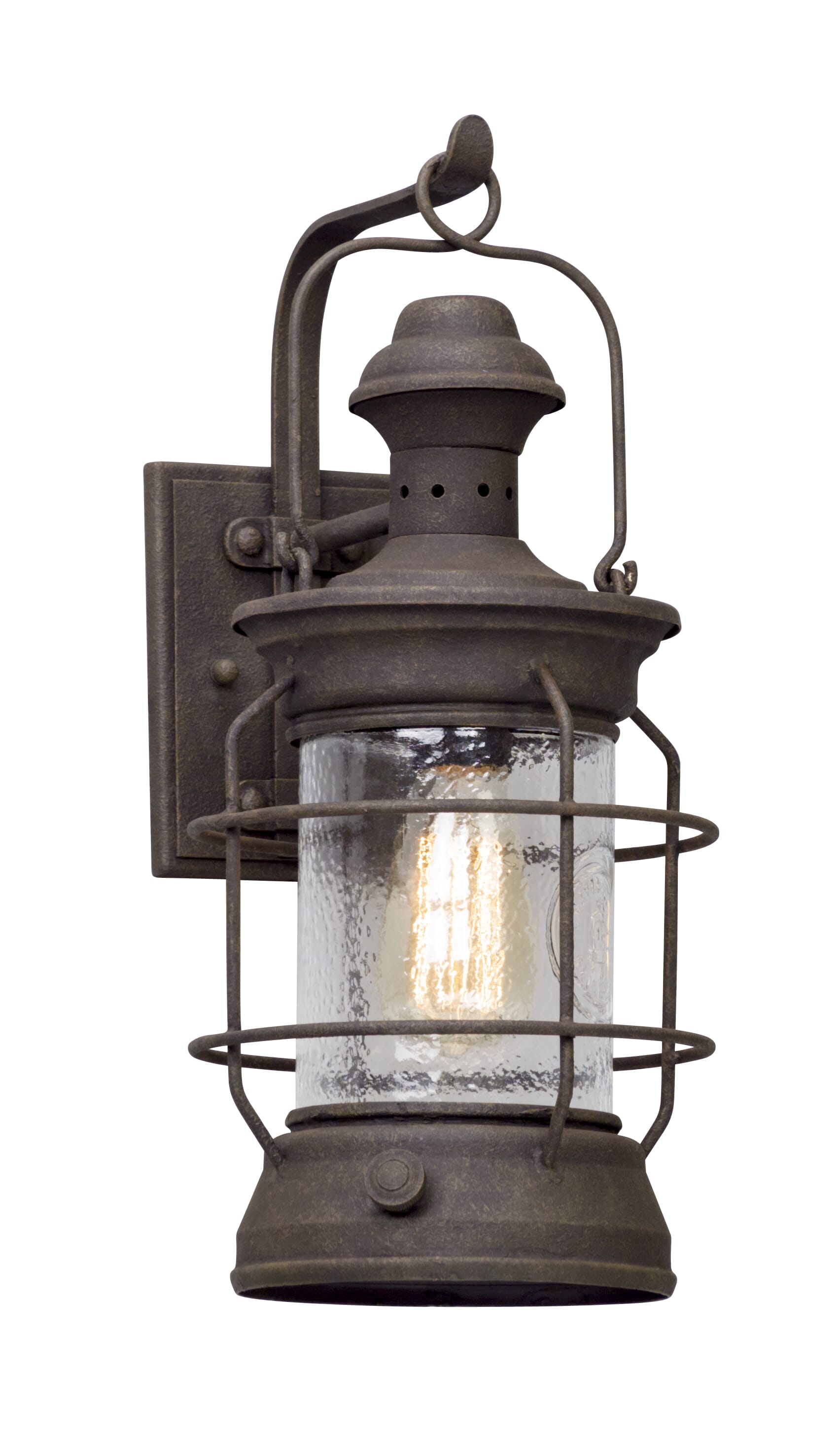 Troy Atkins 18" Outdoor Wall Light in Centennial Rust