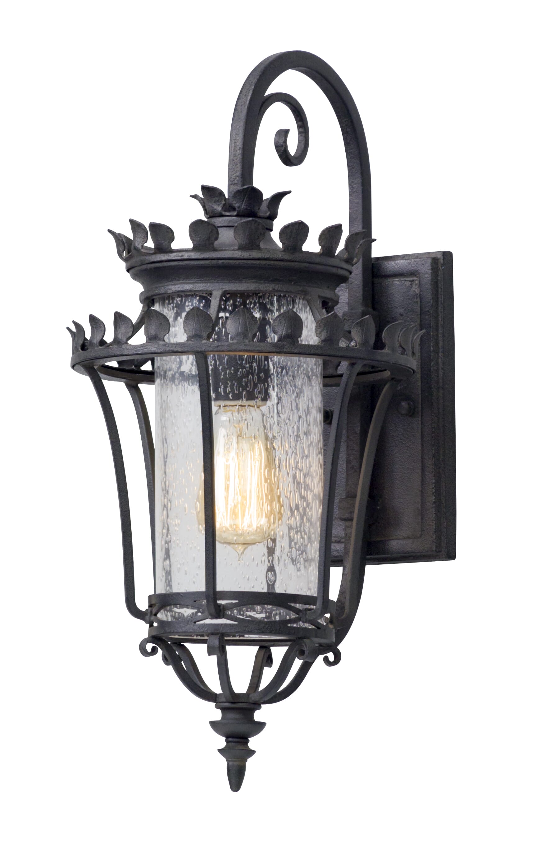 Troy Greystone 19" Outdoor Wall Light in Forged Iron