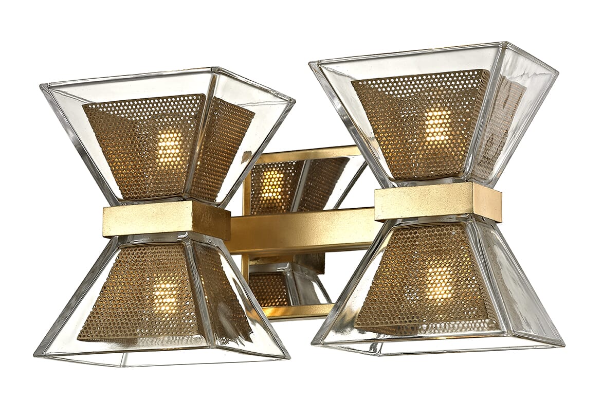 Troy Expression 4-Light 13" Bathroom Vanity Light in Gold Leaf