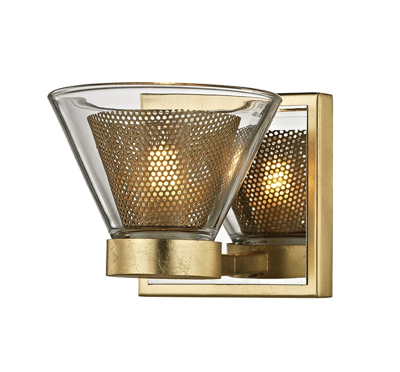 Troy Wink 5" Bathroom Vanity Light in Gold Leaf