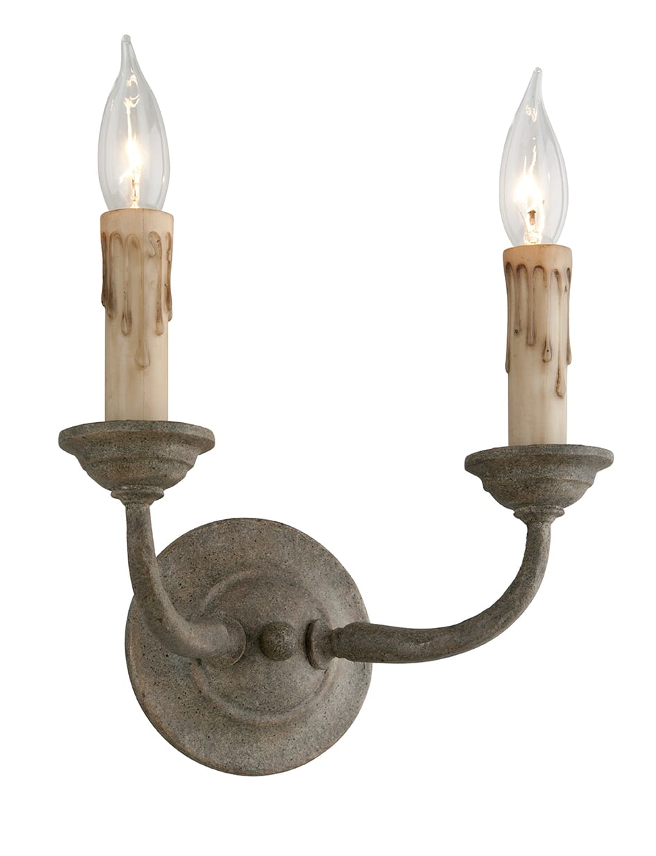 Troy Cyrano 2-Light 13" Wall Sconce in Earthen Bronze