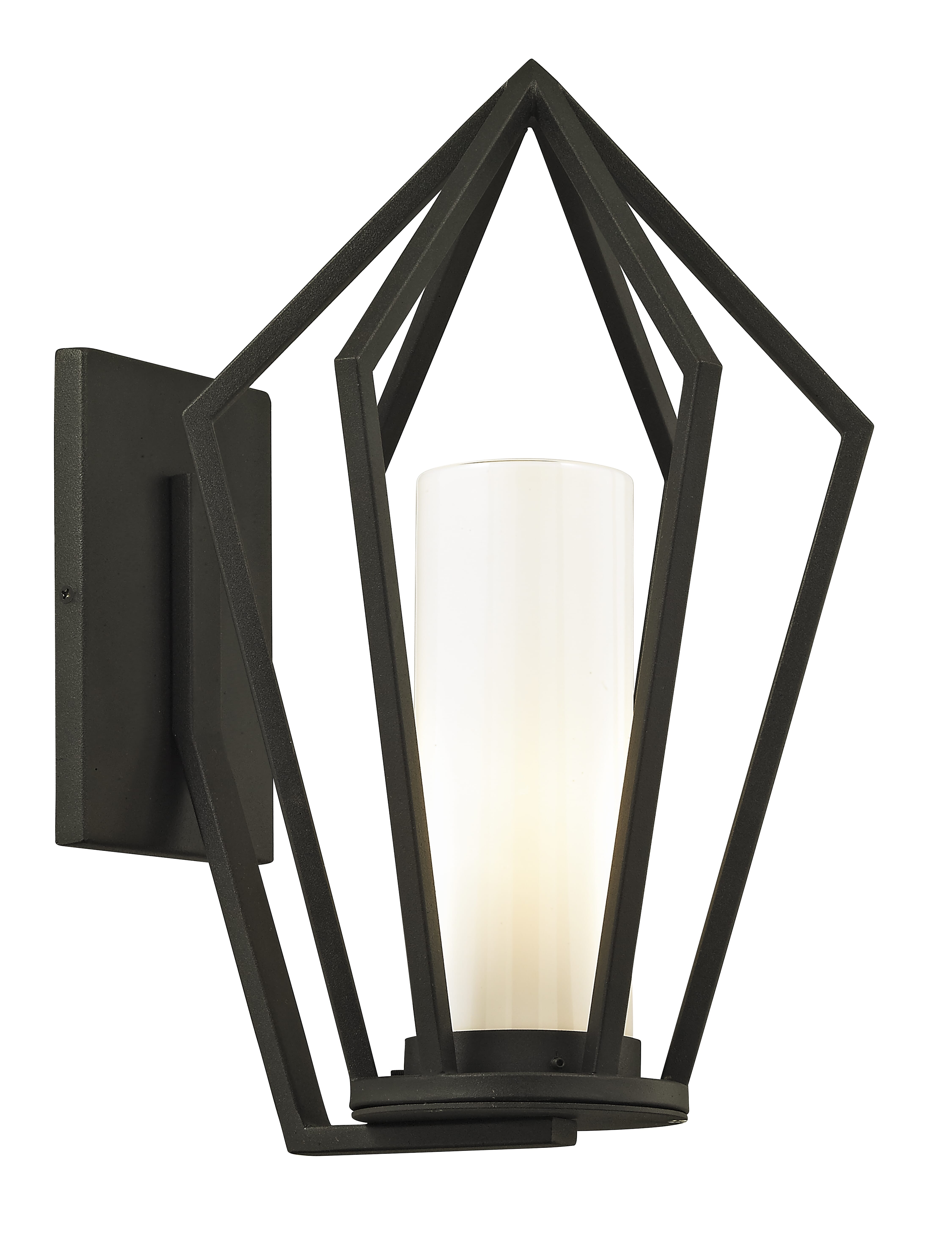 Troy Whitley Heights 15" Outdoor Wall Light in Textured Black