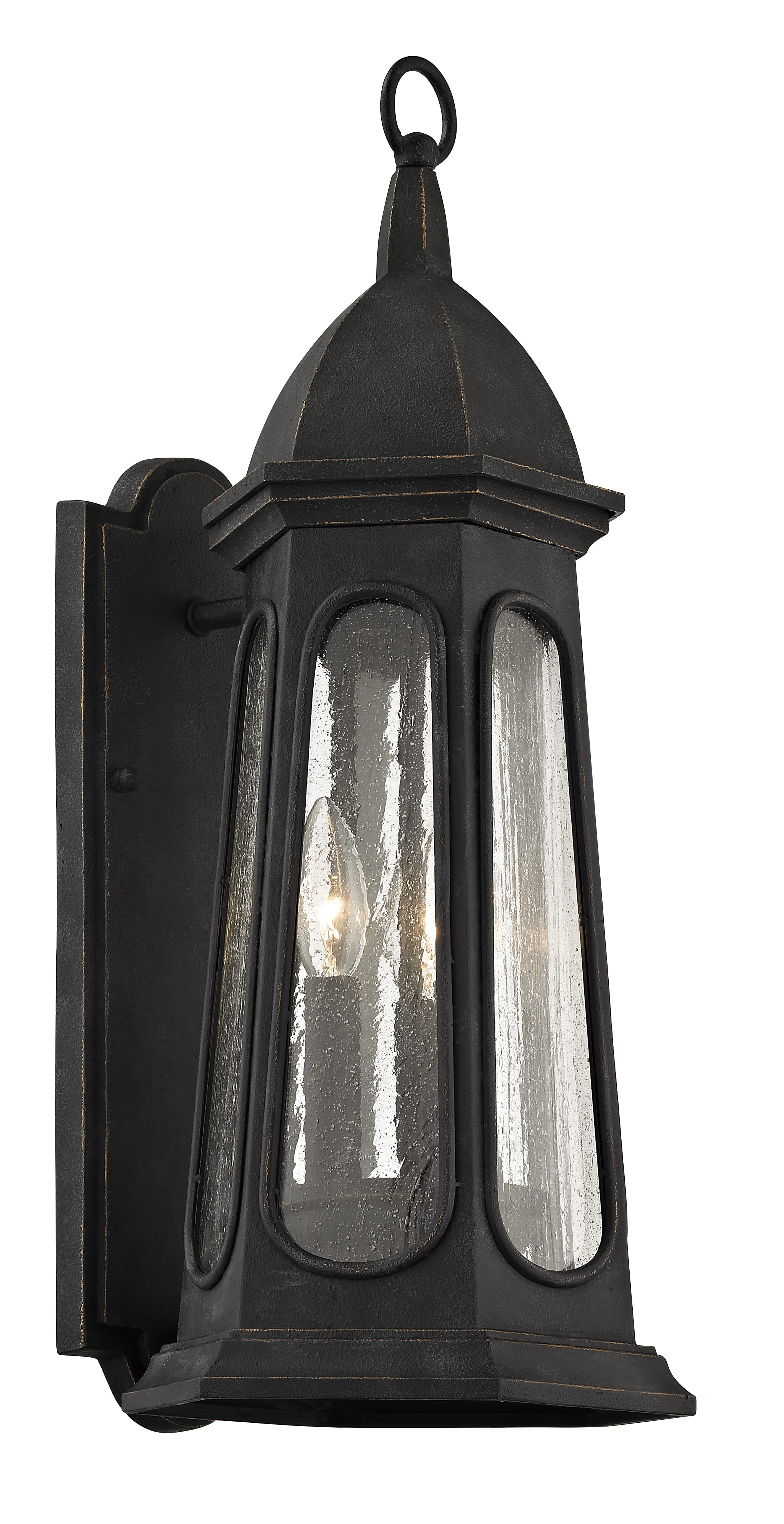 Troy Astor 3-Light 22" Outdoor Wall Light in Vintage Iron