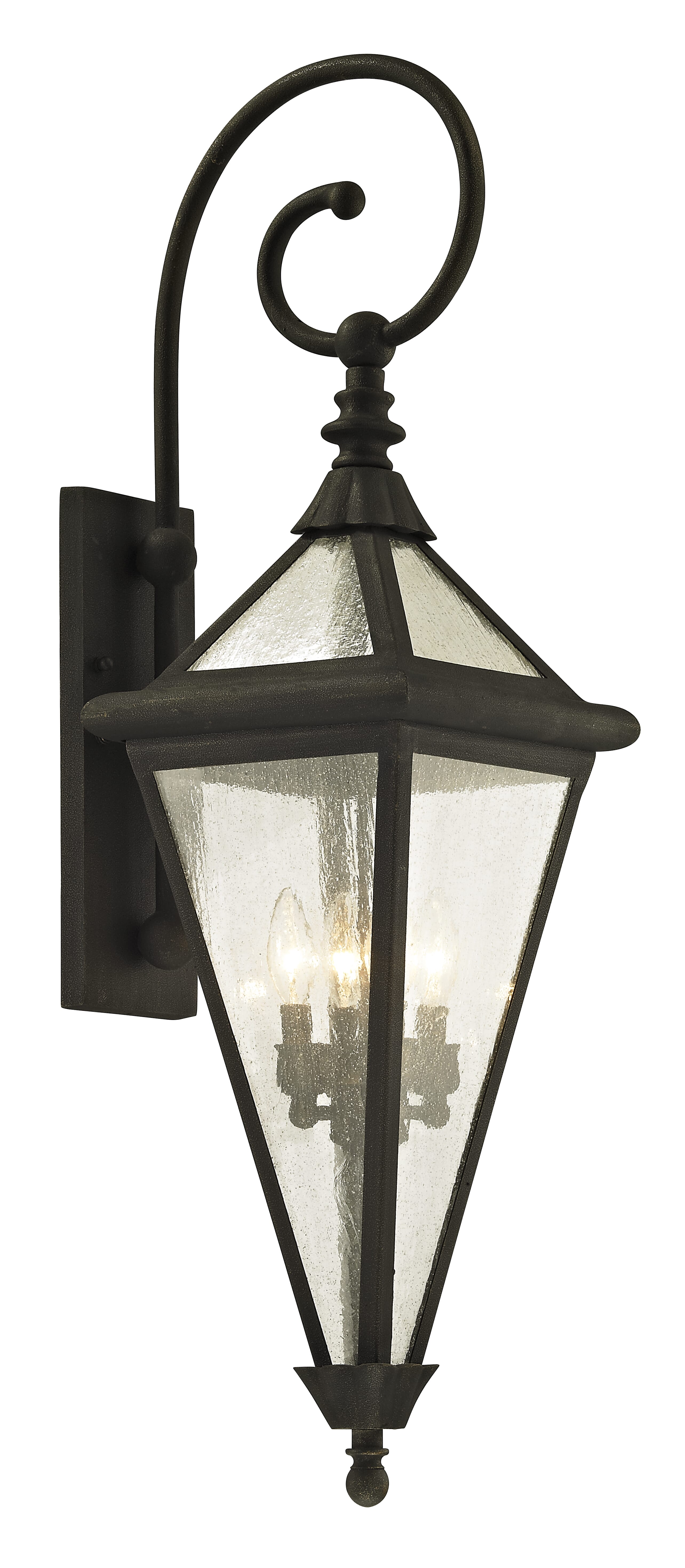 Troy Geneva 4-Light 38" Outdoor Wall Light in Vintage Bronze