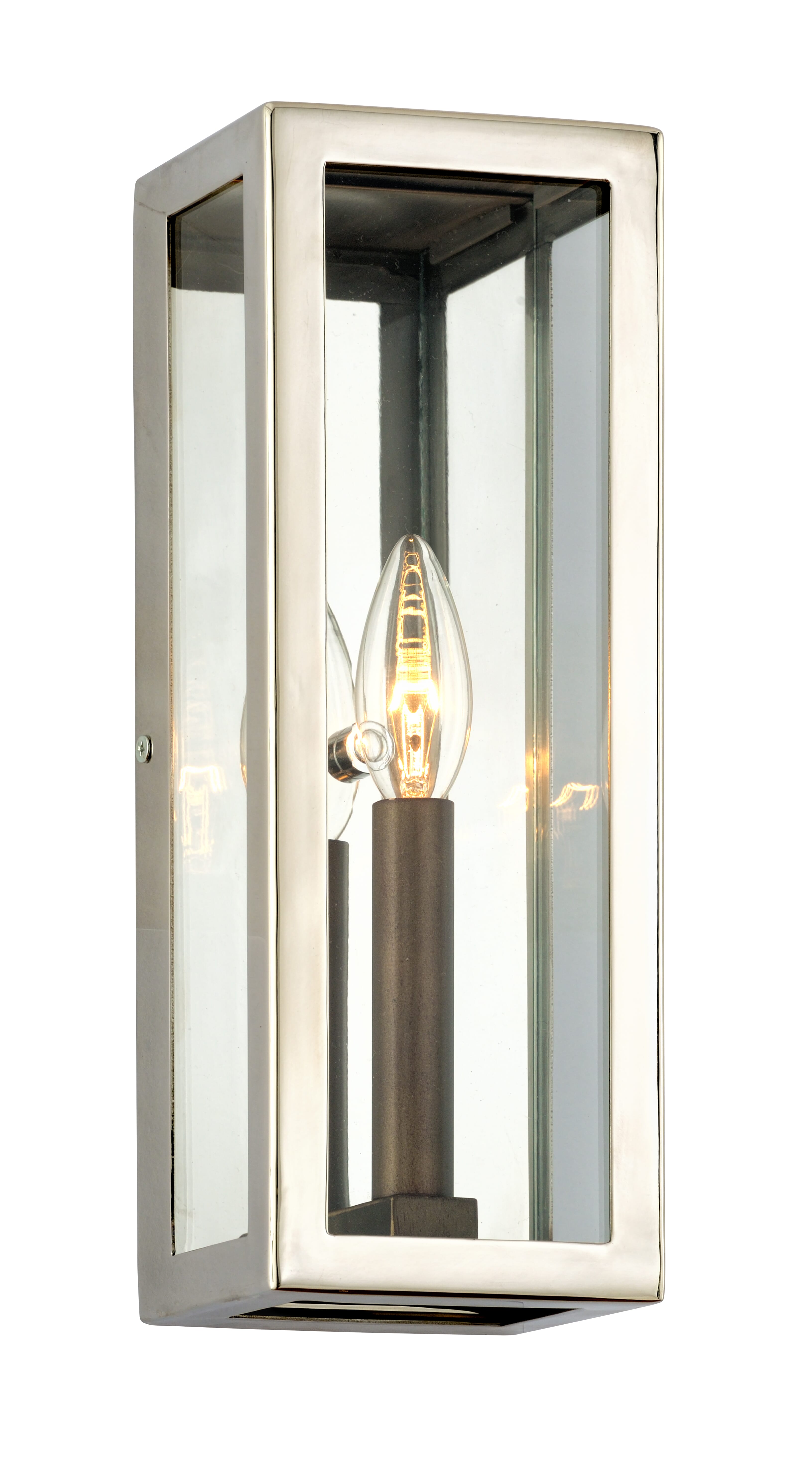 Troy Morgan 13" Outdoor Wall Light in Bronze with Polished Stainless