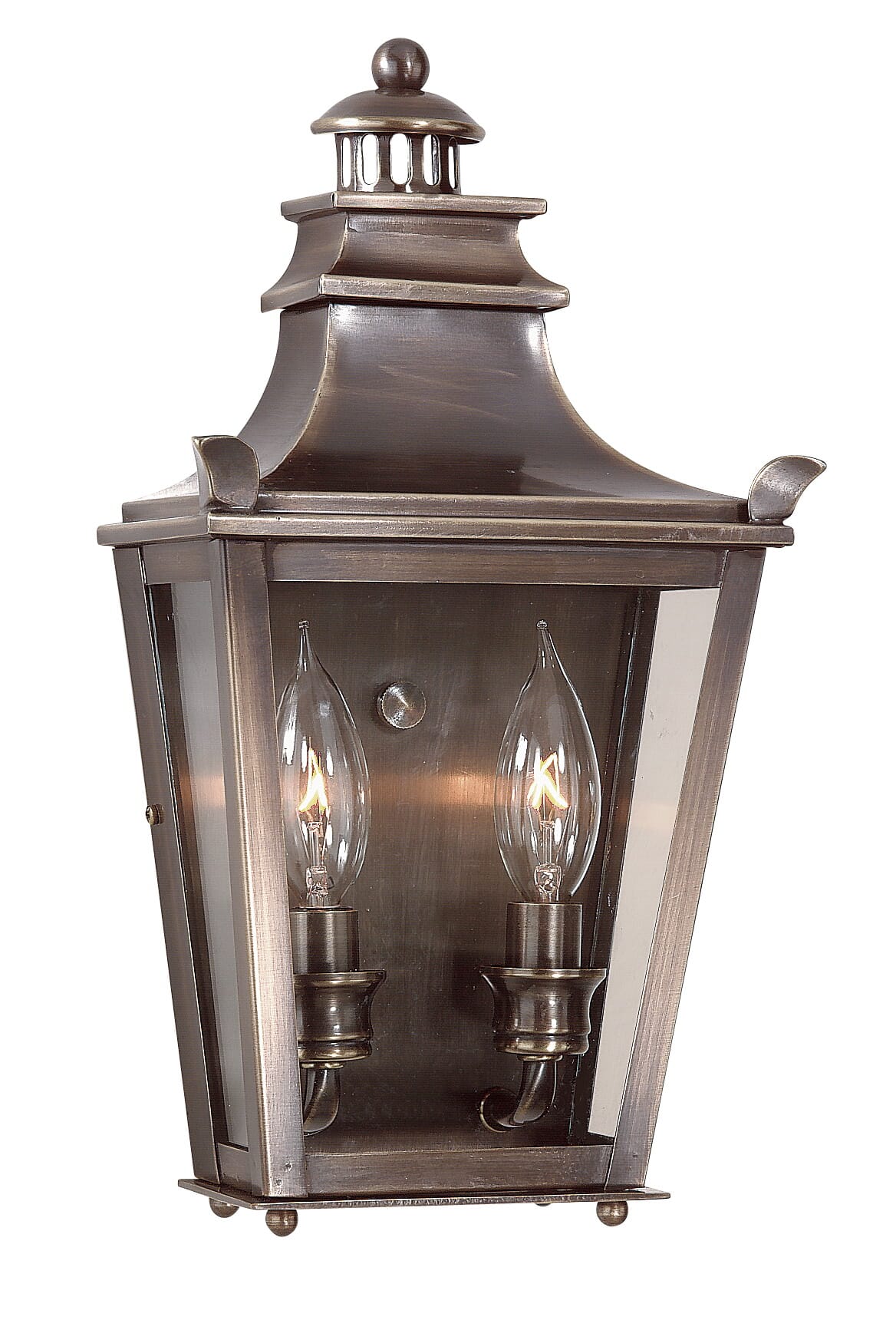 Troy Dorchester 2-Light 14" Outdoor Wall Light in English Bronze