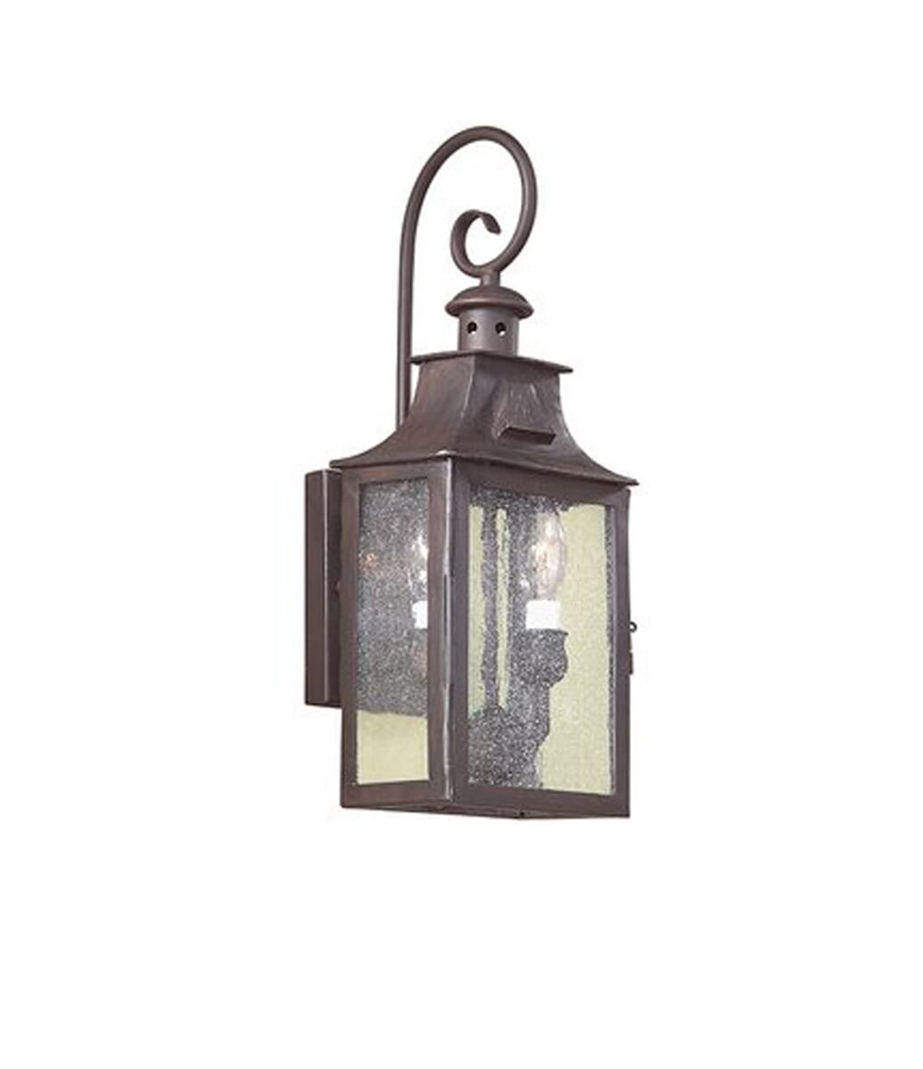 Troy Newton 2-Light 18" Outdoor Wall Light in Old Bronze