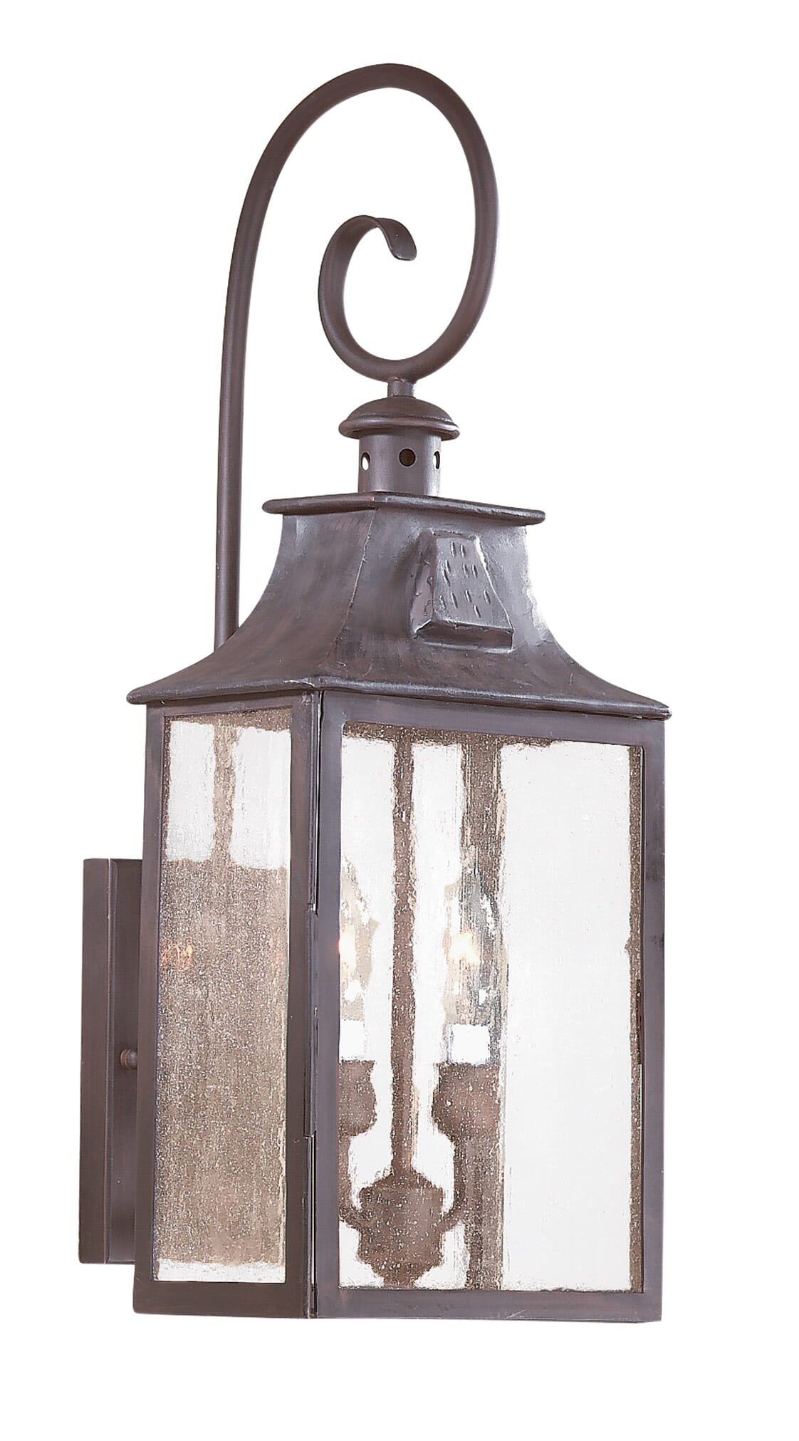 Troy Newton 2-Light 23" Outdoor Wall Light in Old Bronze