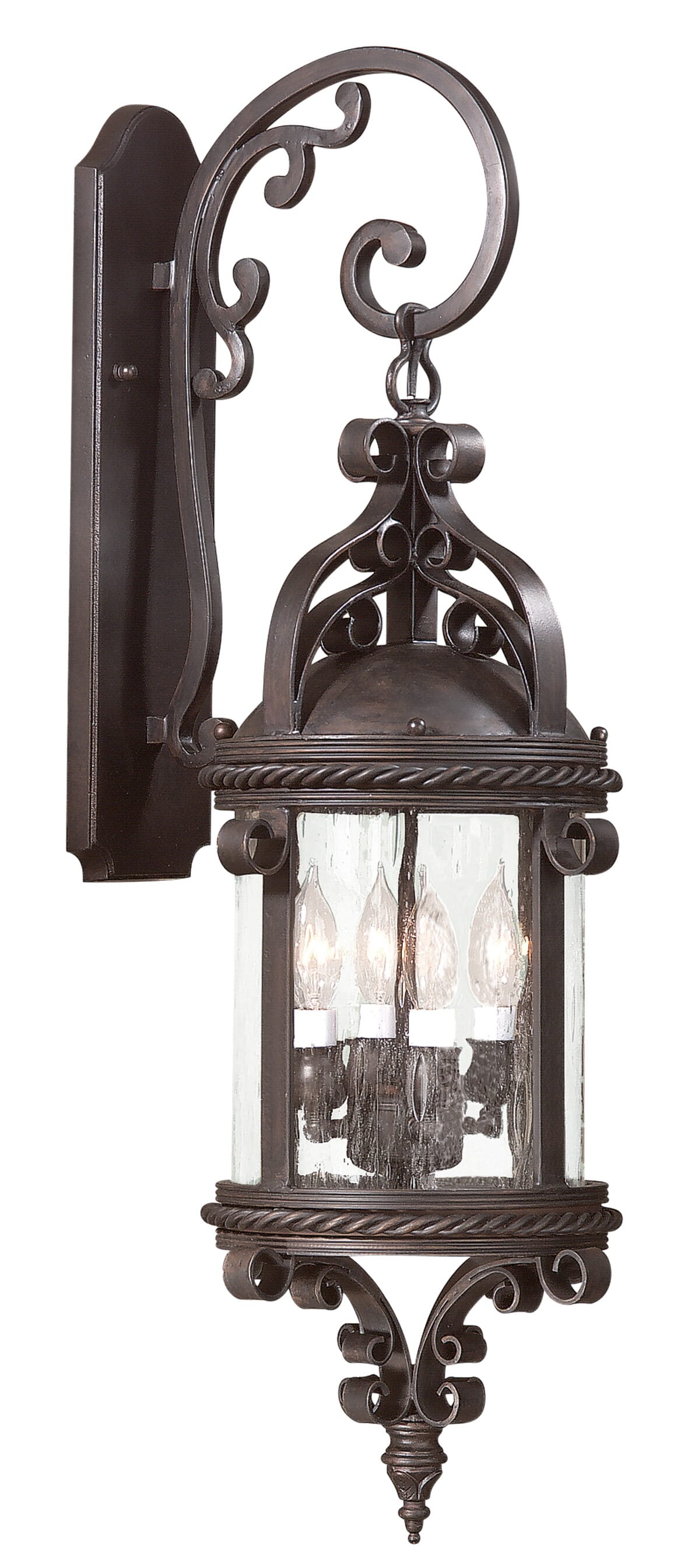 Troy Pamplona 4-Light 30" Outdoor Wall Light in Old Bronze