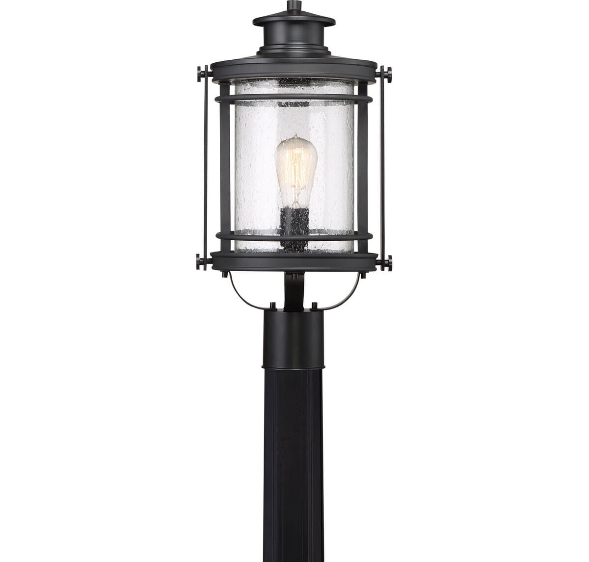 Quoizel Booker 11" Outdoor Post Light in Mystic Black