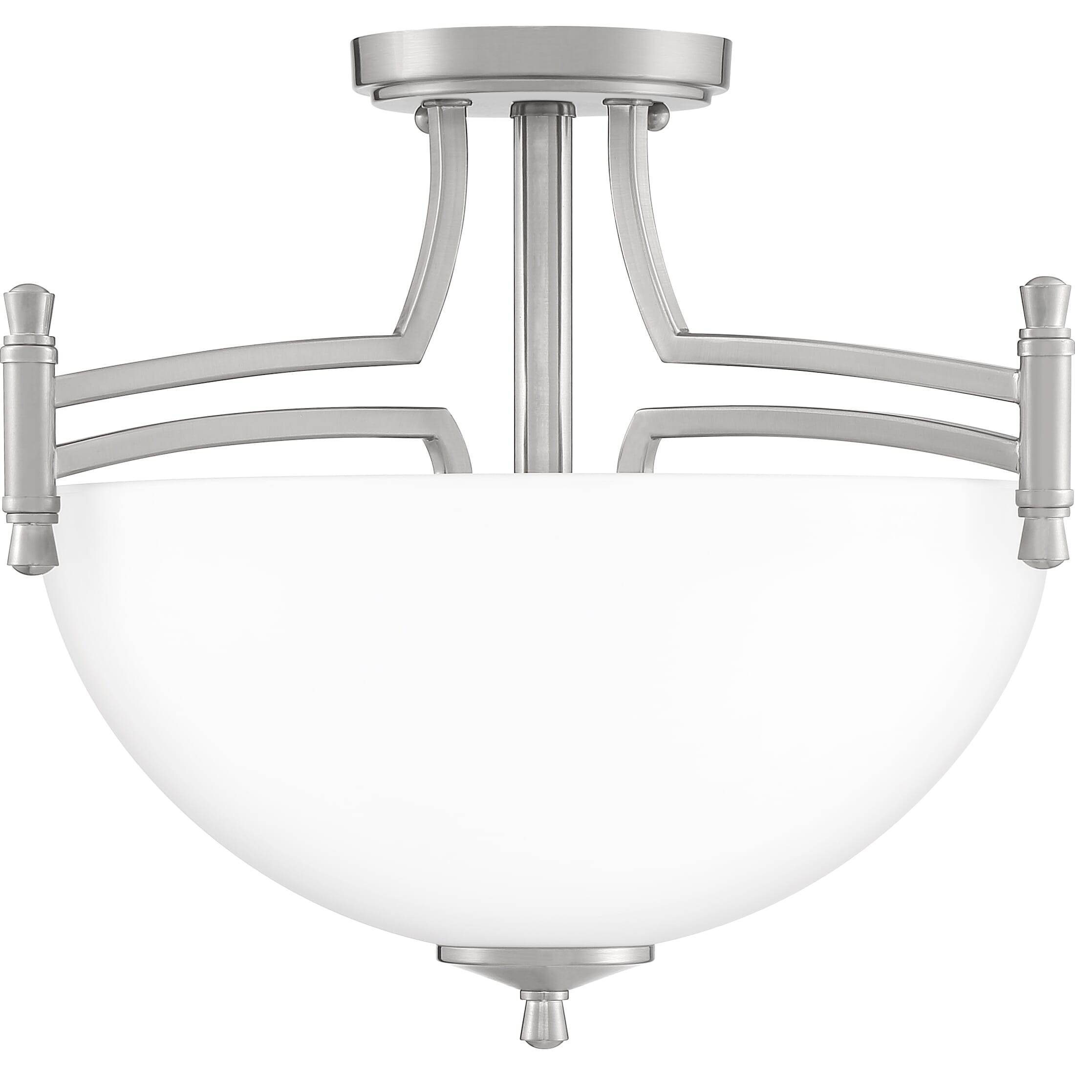 Quoizel Billingsley 2-Light 15" Ceiling Light in Brushed Nickel