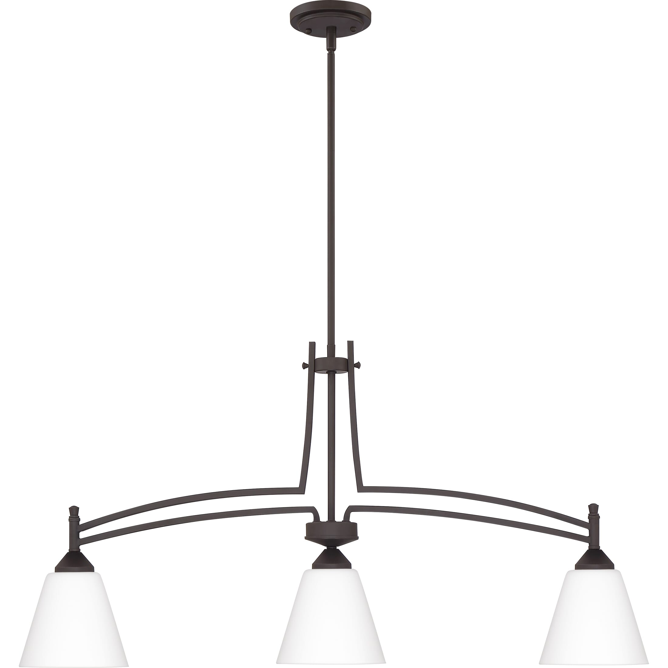 Quoizel Billingsley 3-Light 38" Kitchen Island Light in Old Bronze