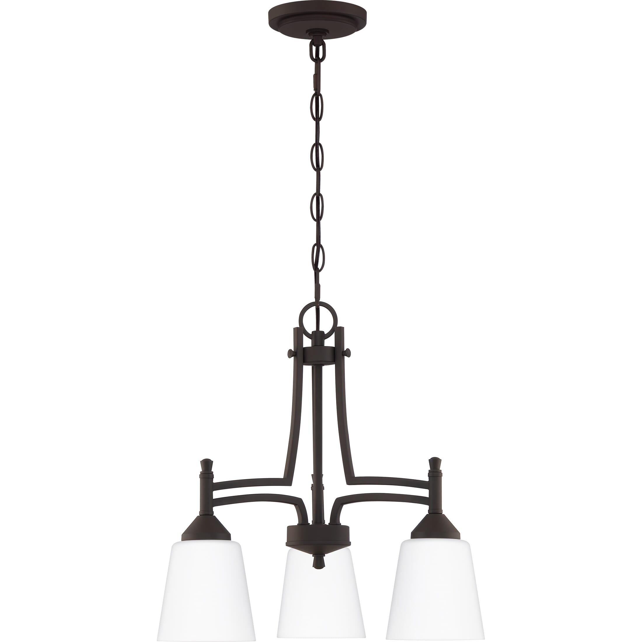 Quoizel Billingsley 3-Light 17" Transitional Chandelier in Old Bronze