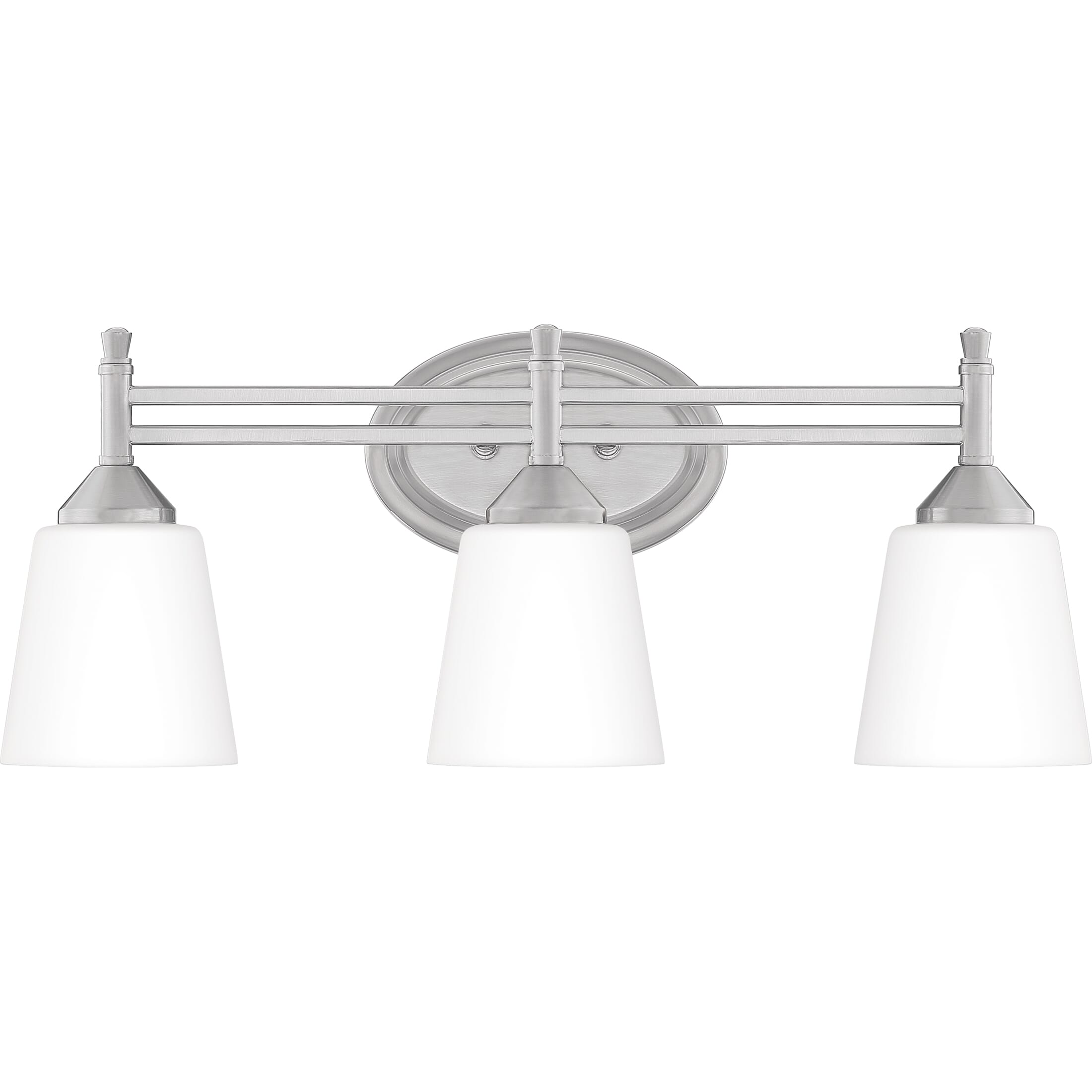 Quoizel Billingsley 3-Light 22" Bathroom Vanity Light in Brushed Nickel