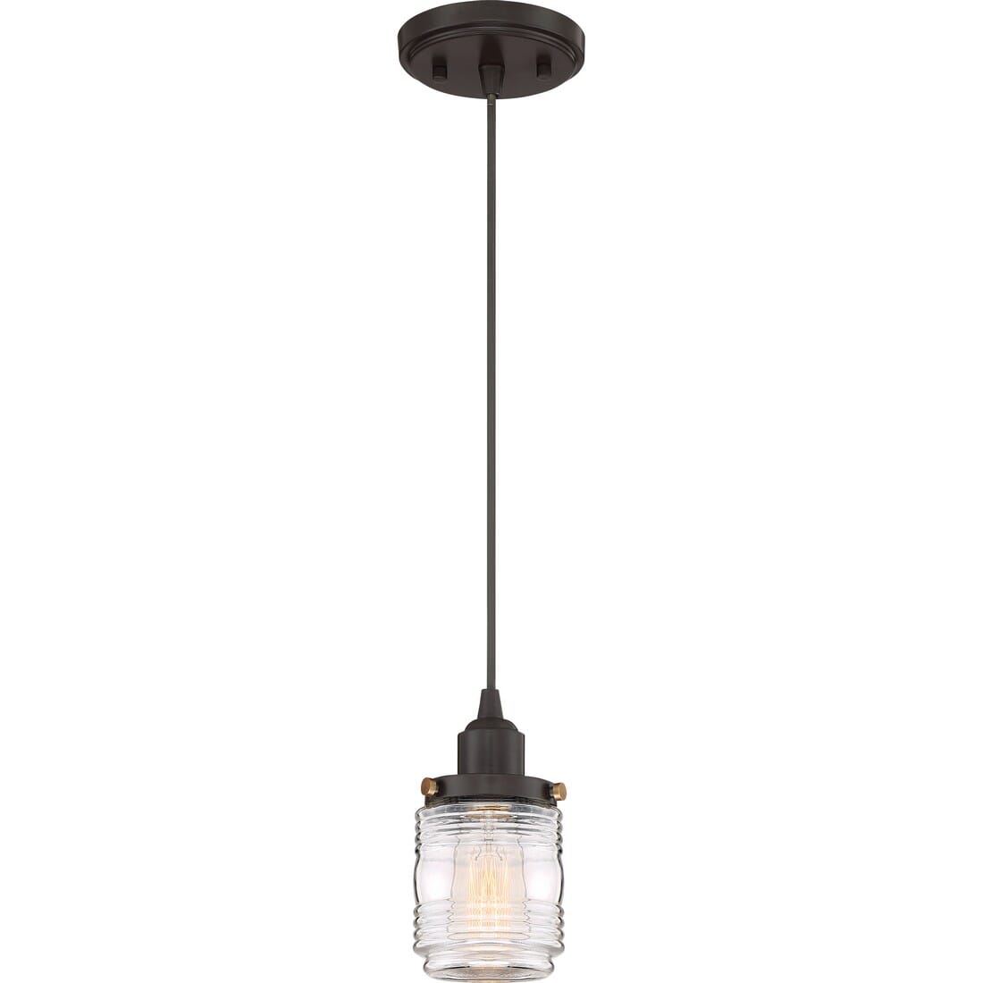 Quoizel Belmont 4" Pendant Light in Western Bronze