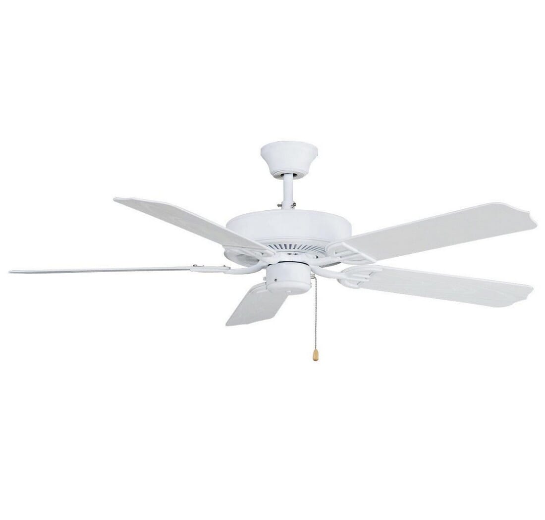 Fanimation 52" Aire Decor Indoor/Outdoor Ceiling Fan in Matte White w/White Blades