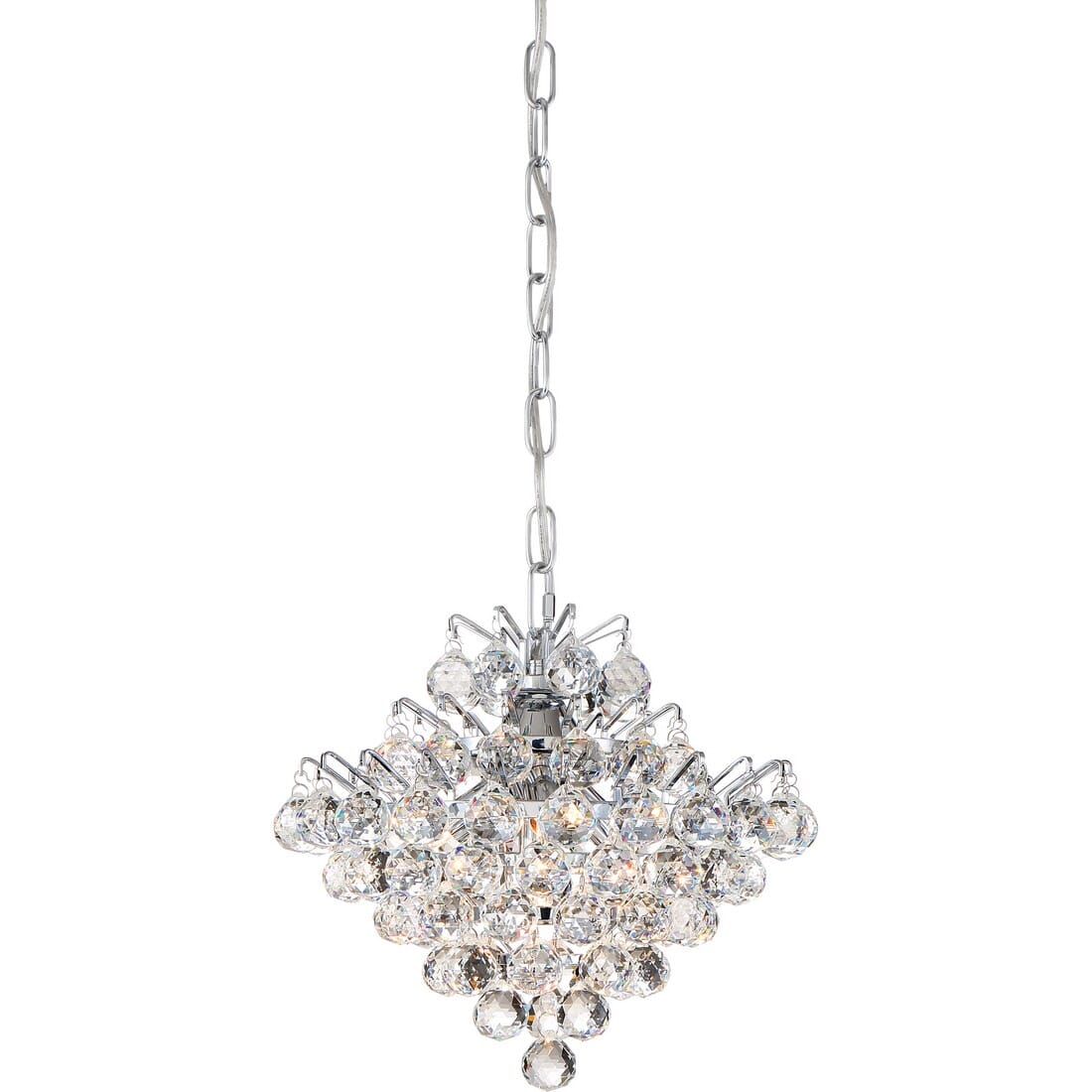 Quoizel Bordeaux 4-Light 12" Ceiling Light in Polished Chrome