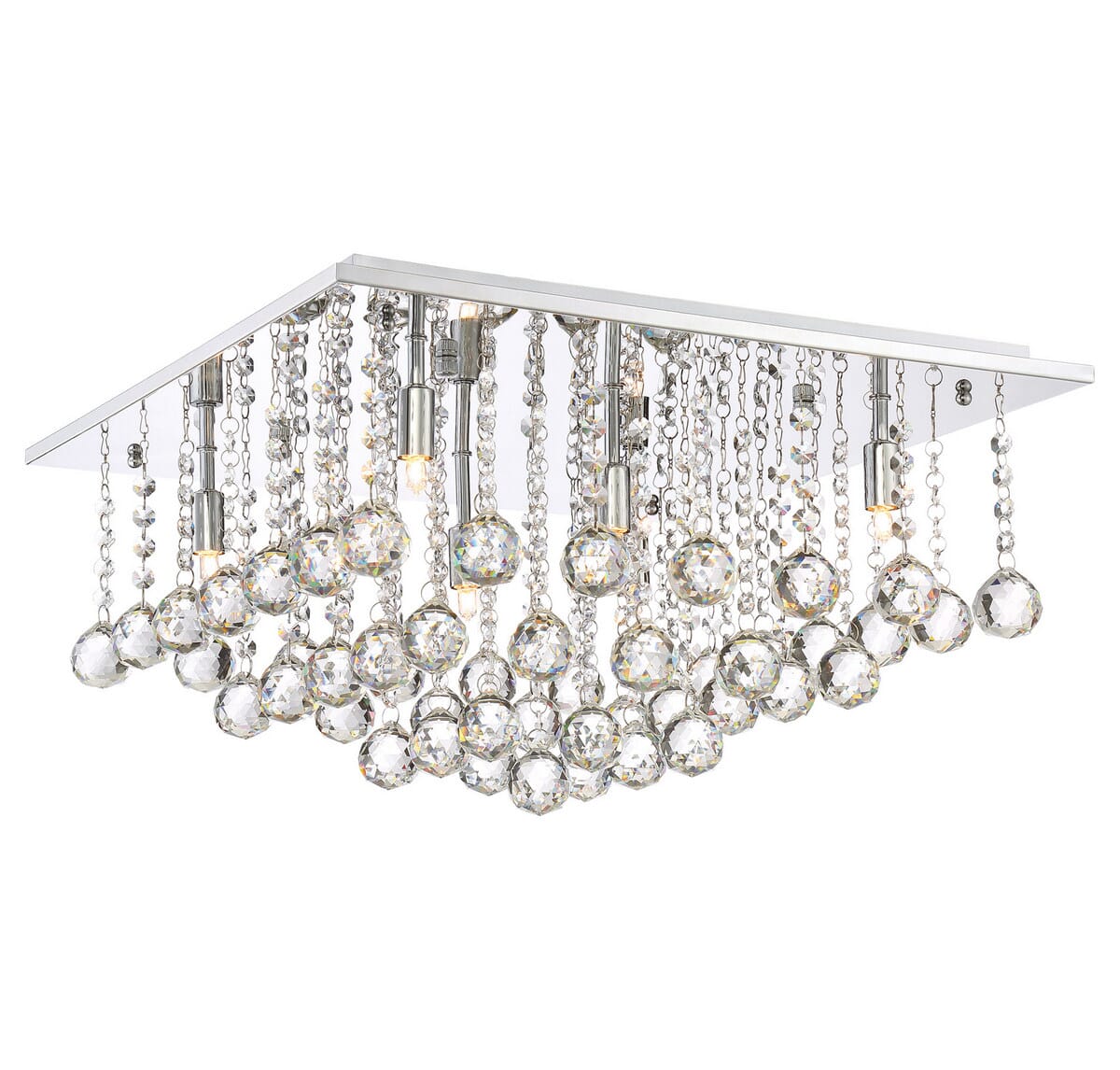 Quoizel Bordeaux 6-Light 20" Ceiling Light in Polished Chrome