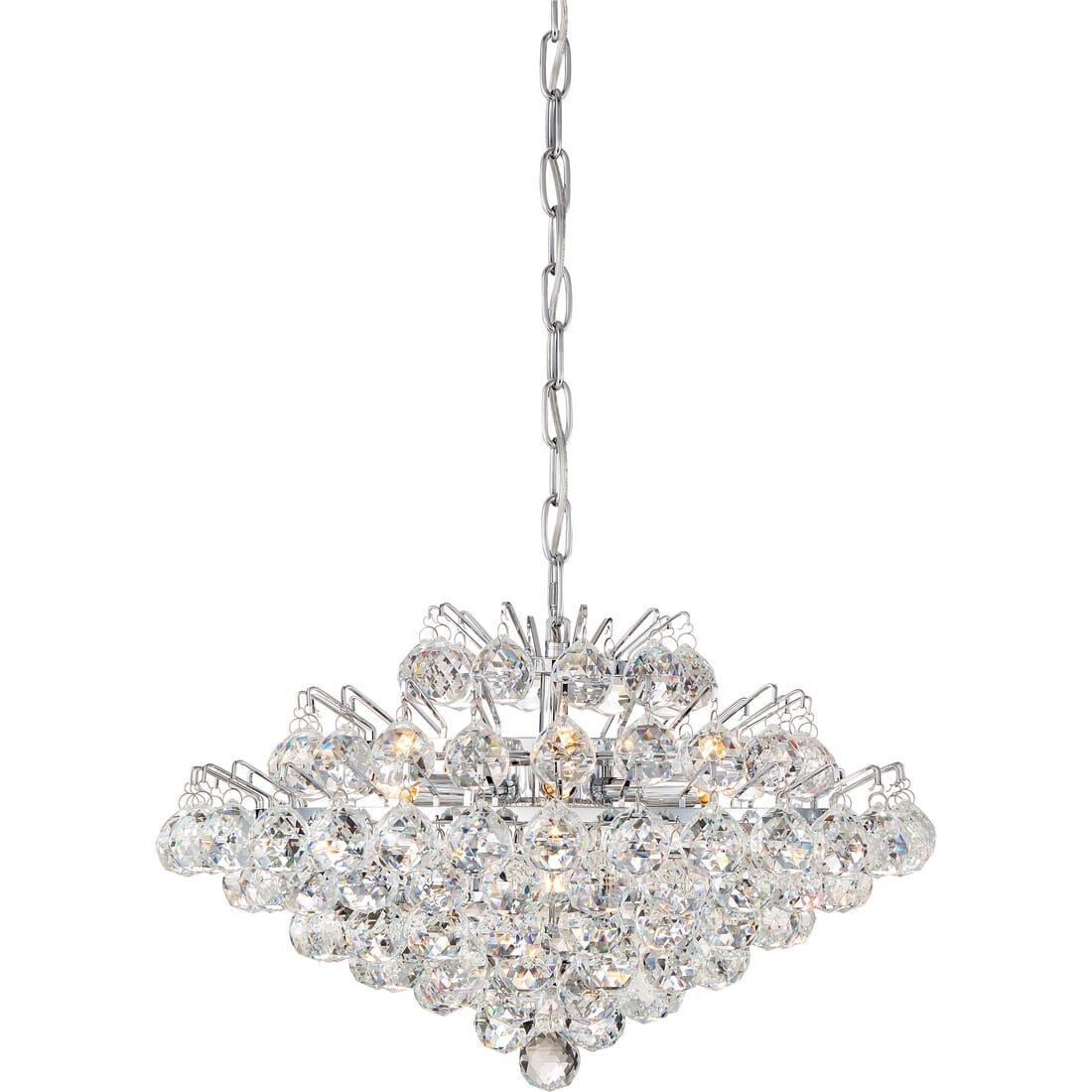 Quoizel Bordeaux 7-Light 20" Pendant Light in Polished Chrome