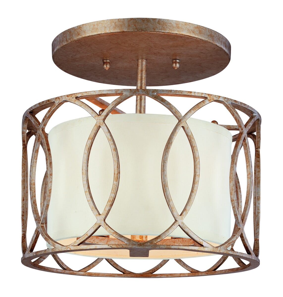 Troy Sausalito 3-Light Ceiling Light in Silver Gold