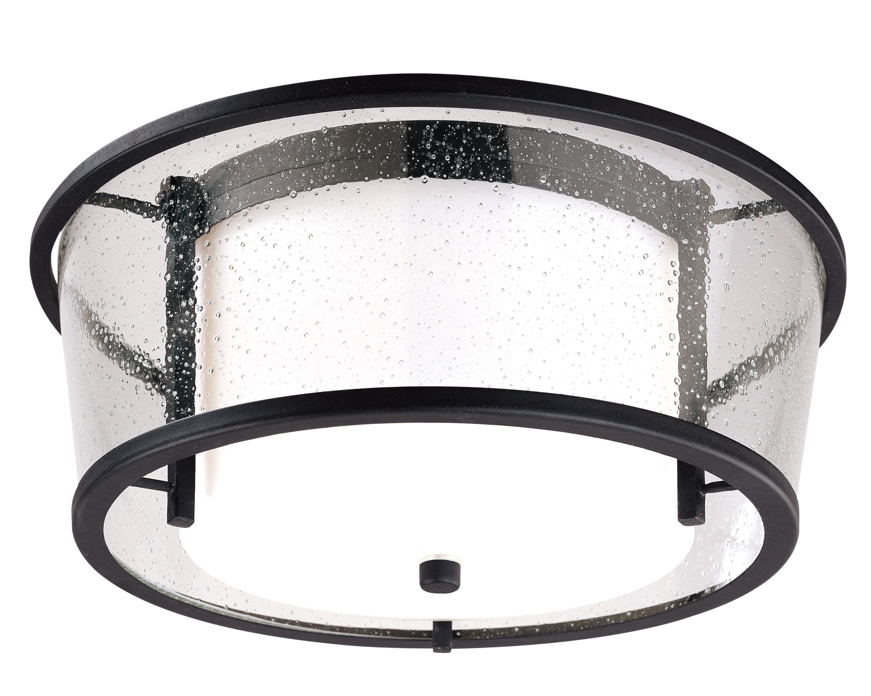 Troy Bennington 2-Light Ceiling Light in Forged Bronze