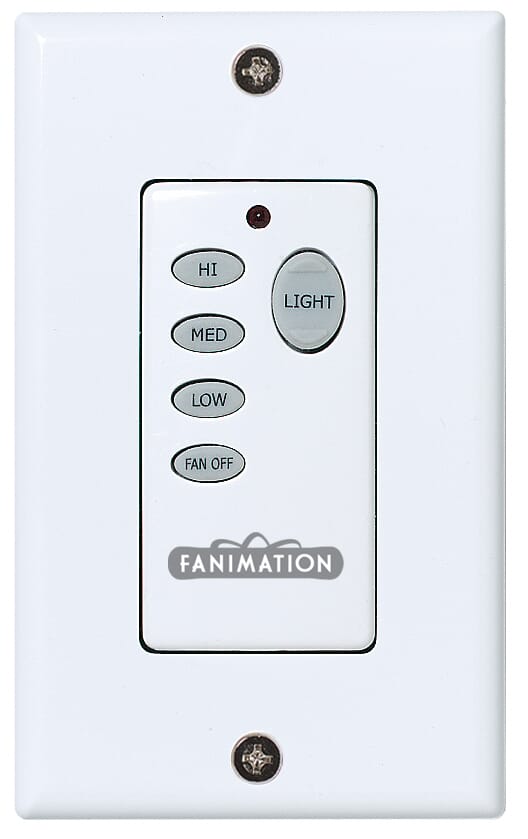 Fanimation Controls Wall Control Non Reversing in White