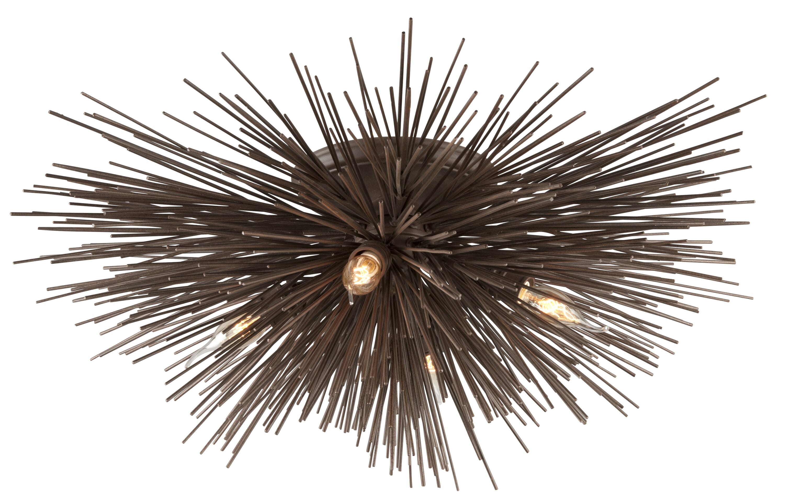 Troy Uni 4-Light Ceiling Light in Tide Pool Bronze