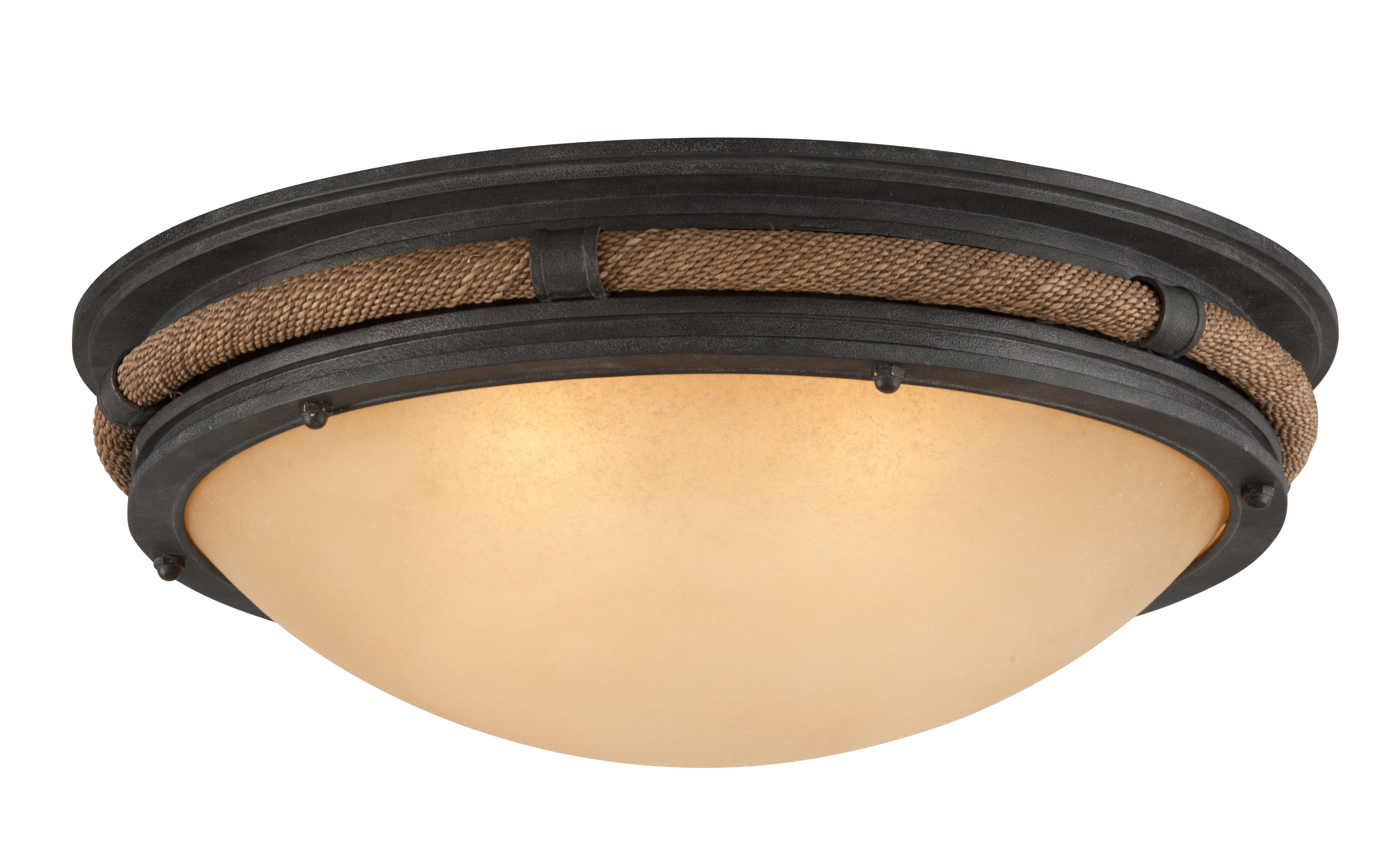 Troy Pike Place 4-Light Ceiling Light in Shipyard Bronze