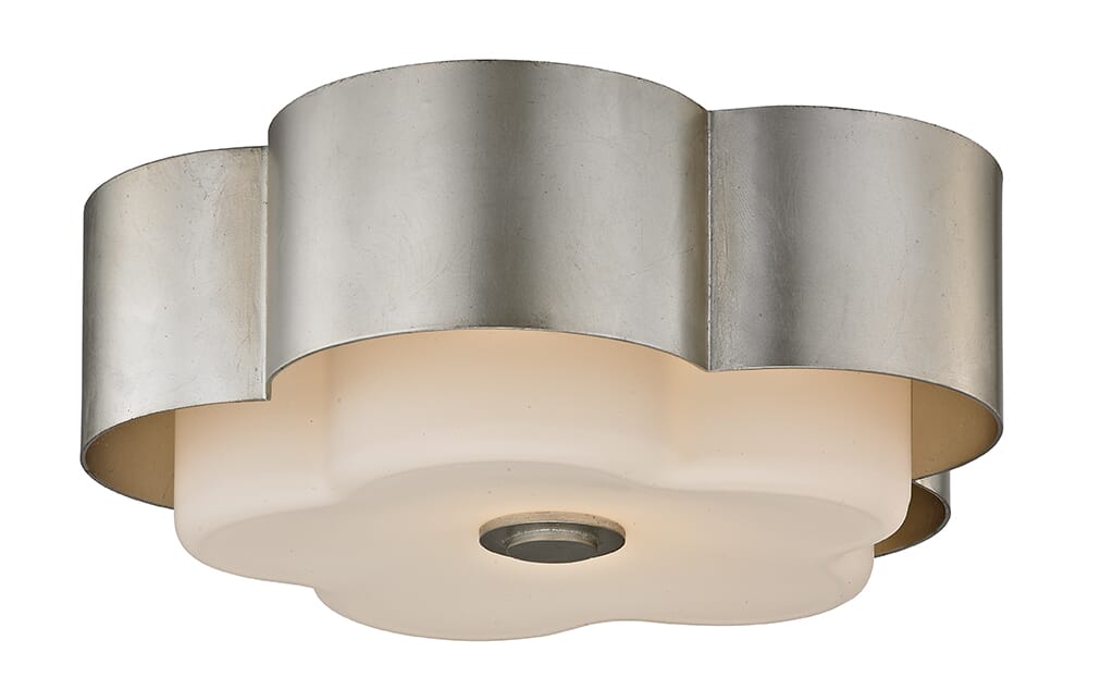 Troy Allure 2-Light Ceiling Light in Silver Leaf