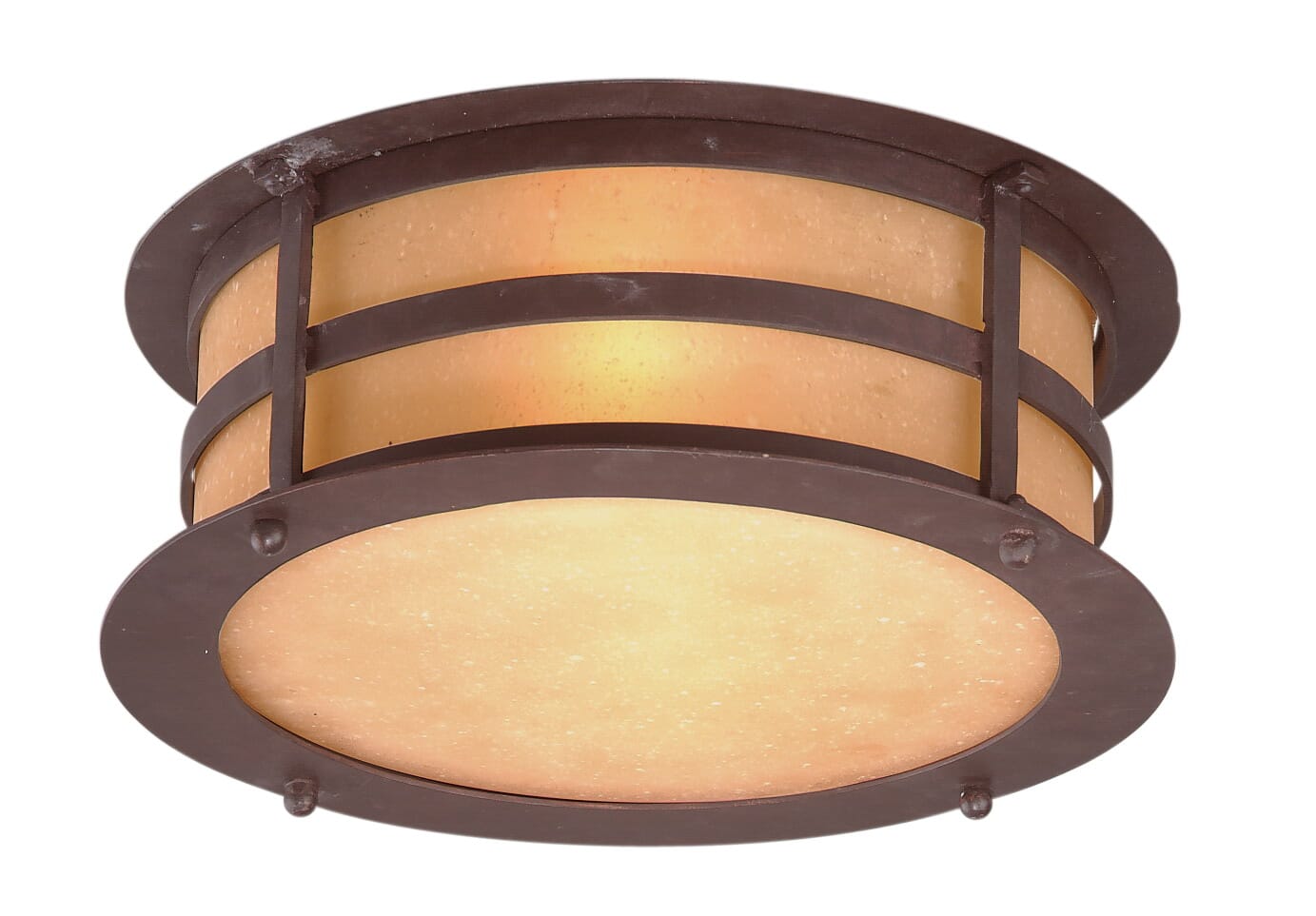 Troy Aspen 2-Light Ceiling Light in Natural Bronze