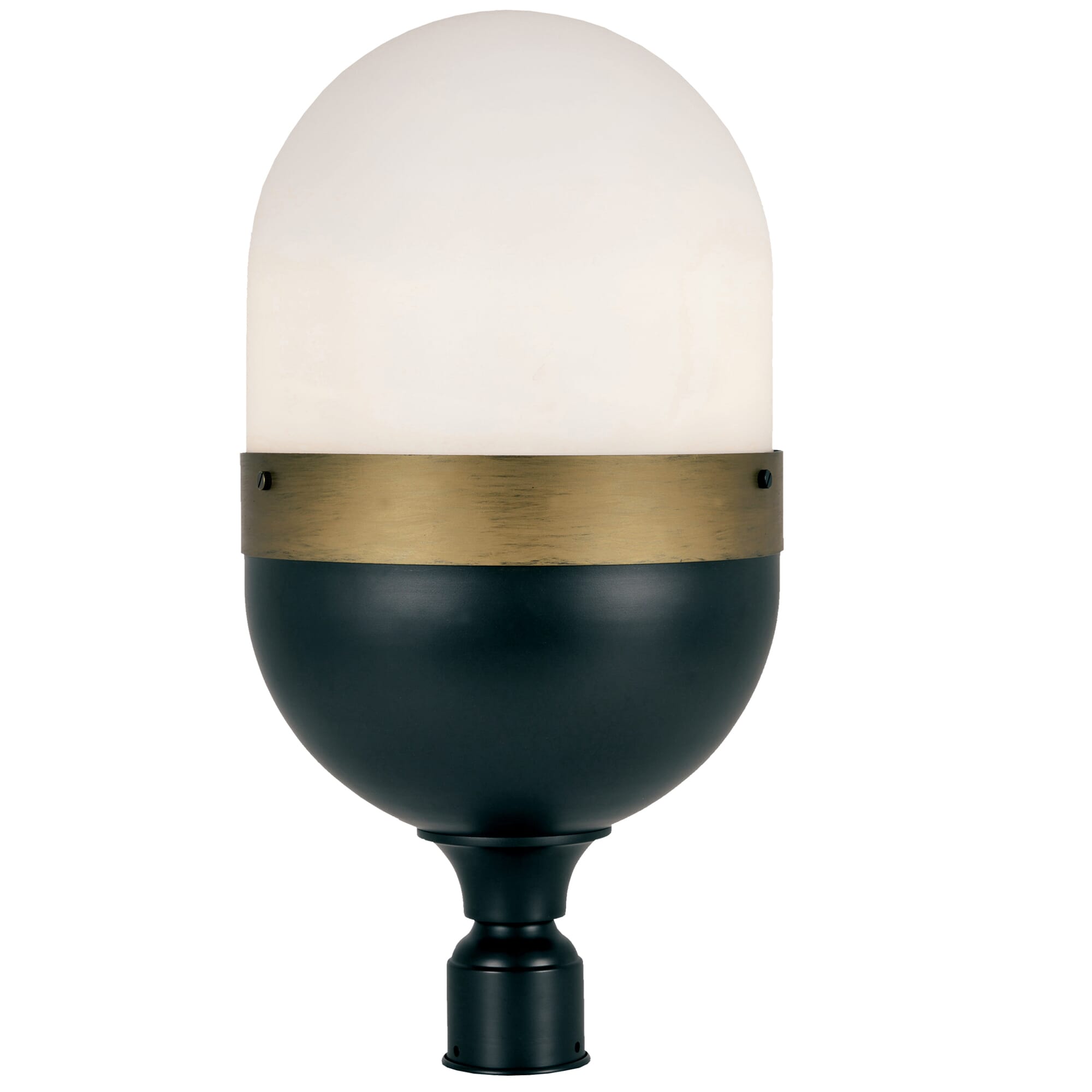 Brian Patrick Flynn for Crystorama Capsule 23" Outdoor Post Light in Black And Gold