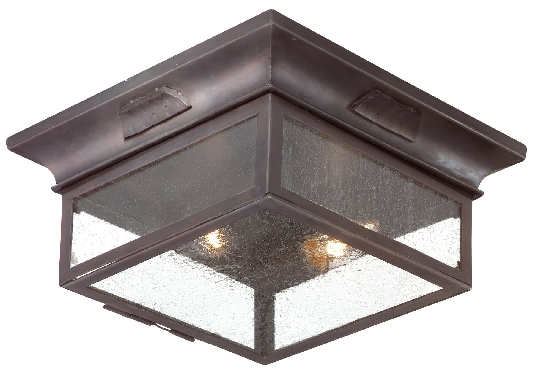 Troy Newton 2-Light 13" Ceiling Light in Old Bronze