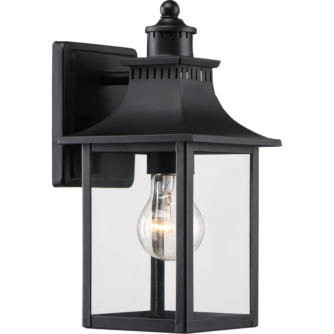 Quoizel Chancellor 6" Outdoor Wall Lantern in Mystic Black