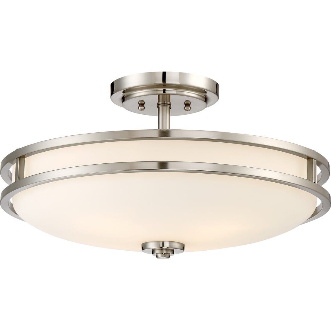 Quoizel Cadet 4-Light 19" Ceiling Light in Brushed Nickel