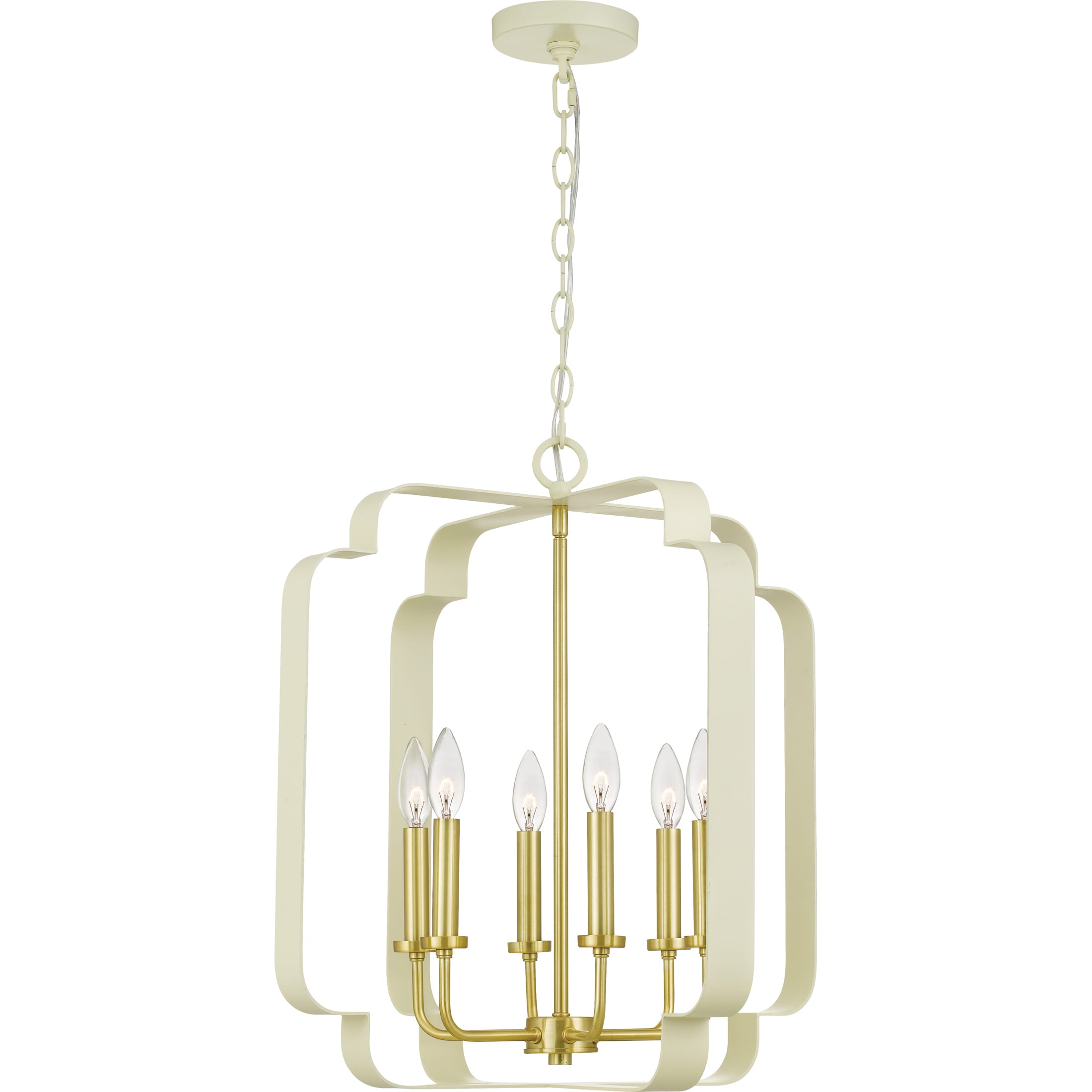 Quoizel Centennial 6-Light 20" Pendant Light in Light Cream