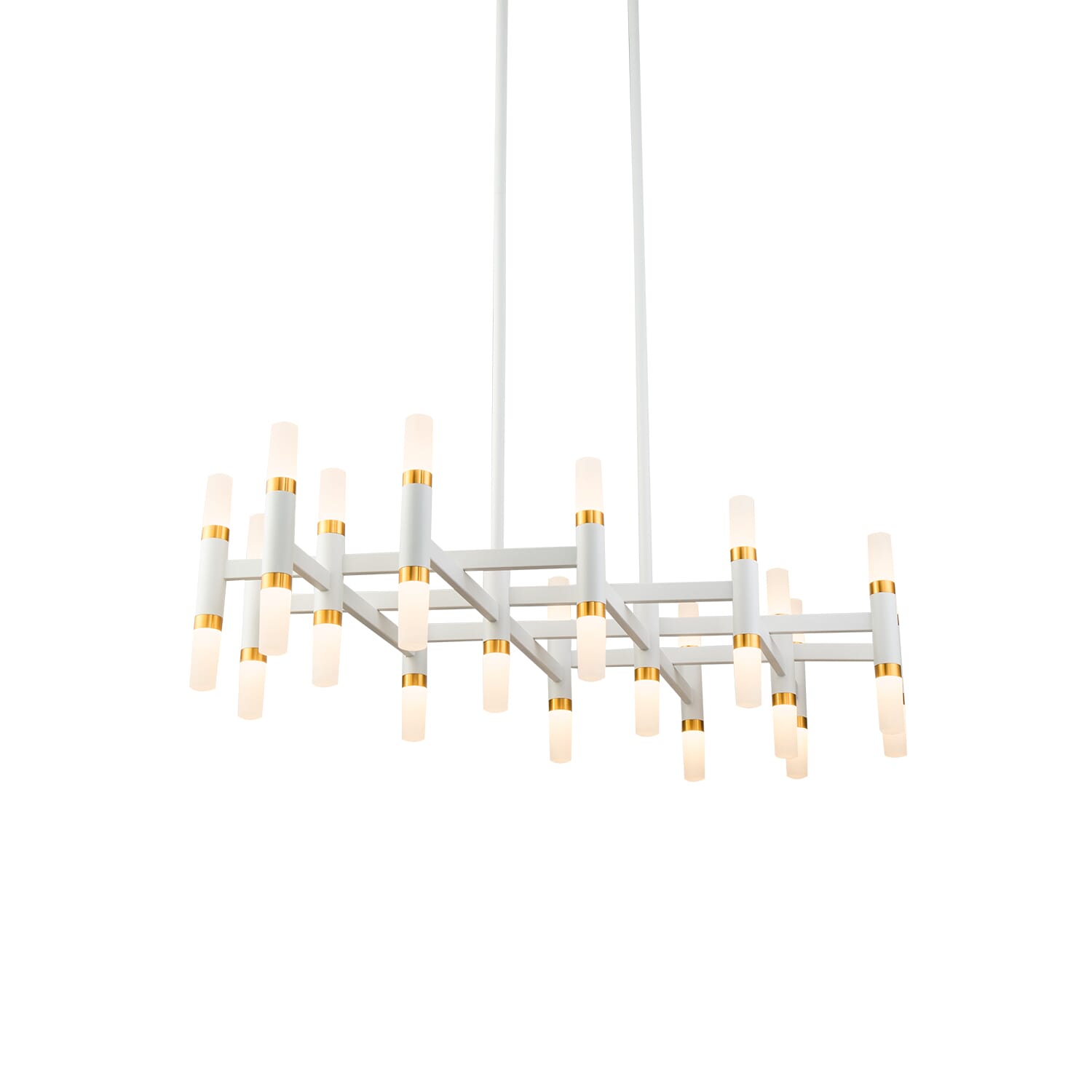 Kuzco Draven LED Contemporary Chandelier in White